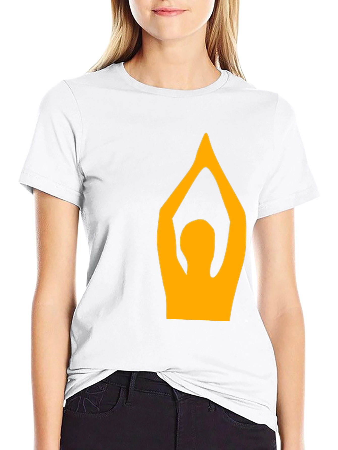 Yoga Pose Graphic T-Shirt - Black