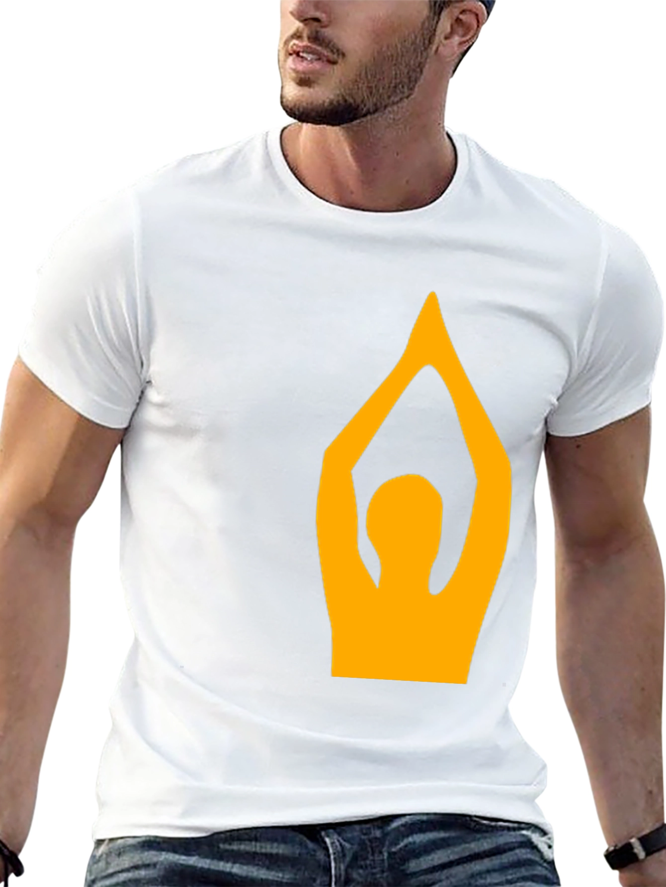 Yoga Pose Graphic T-Shirt - Black