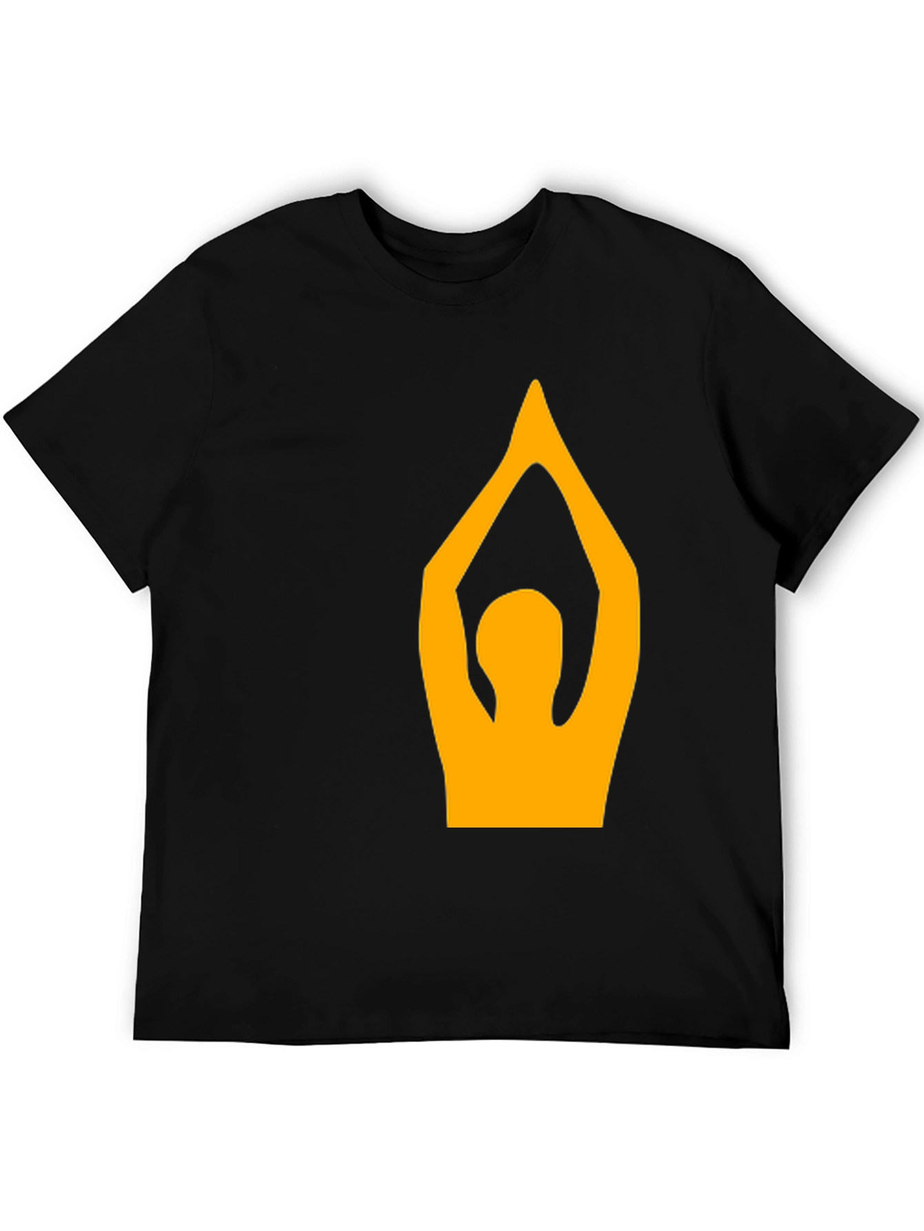 Yoga Pose Graphic T-Shirt - Black