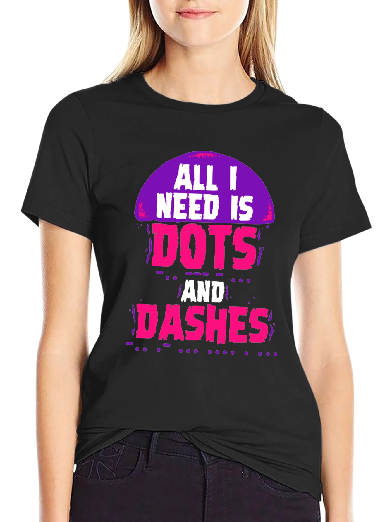 Dots and Dashes Graphic Tee