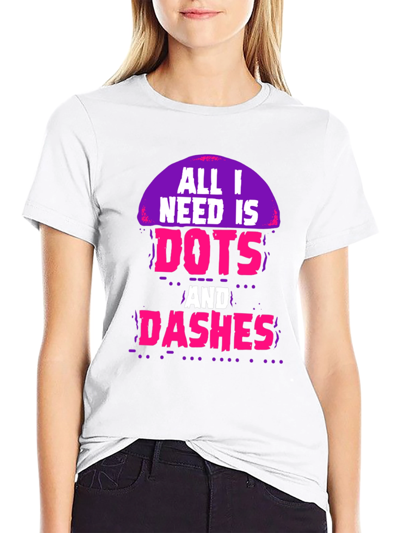 Dots and Dashes Graphic Tee