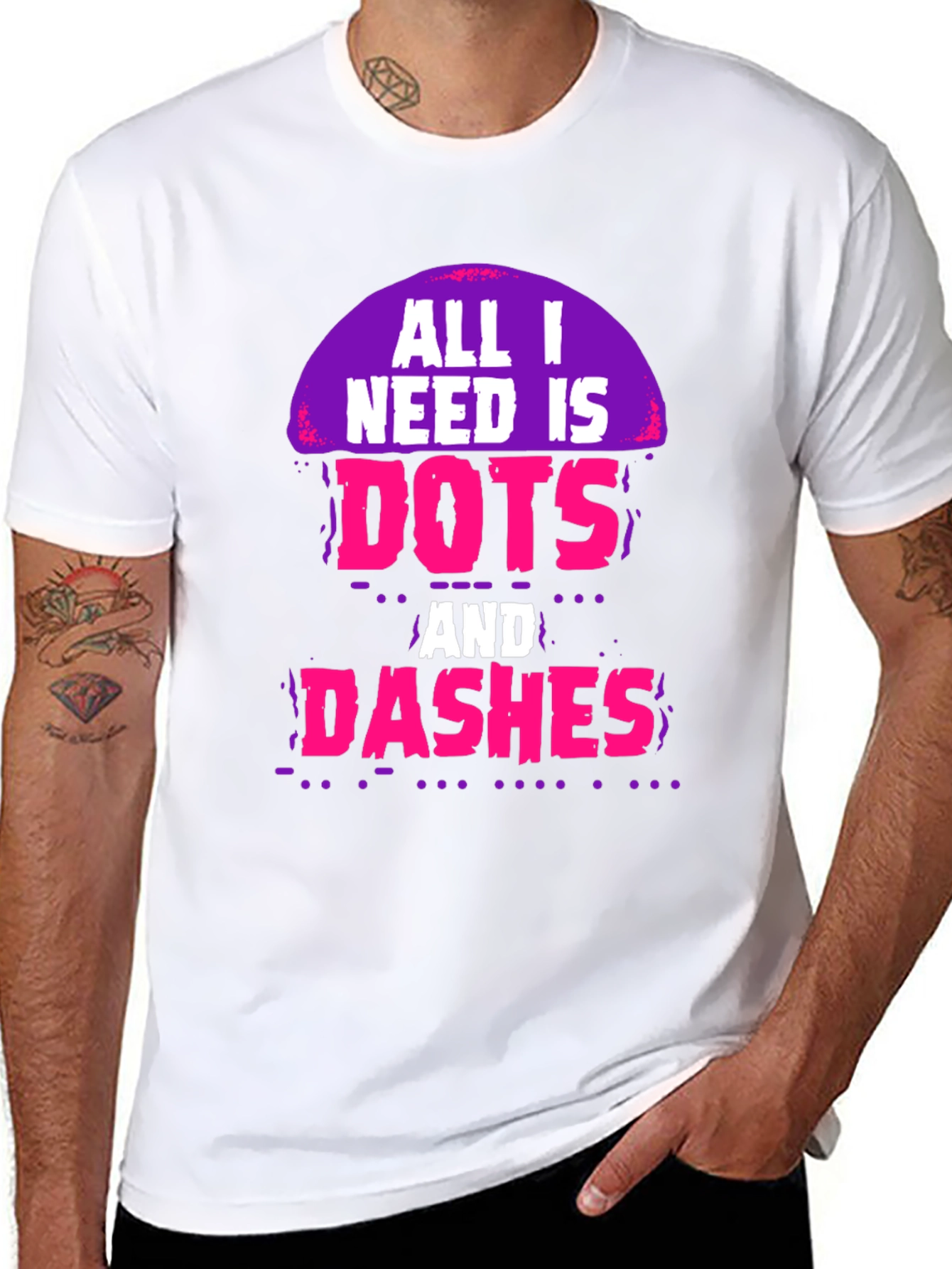 Dots and Dashes Graphic Tee