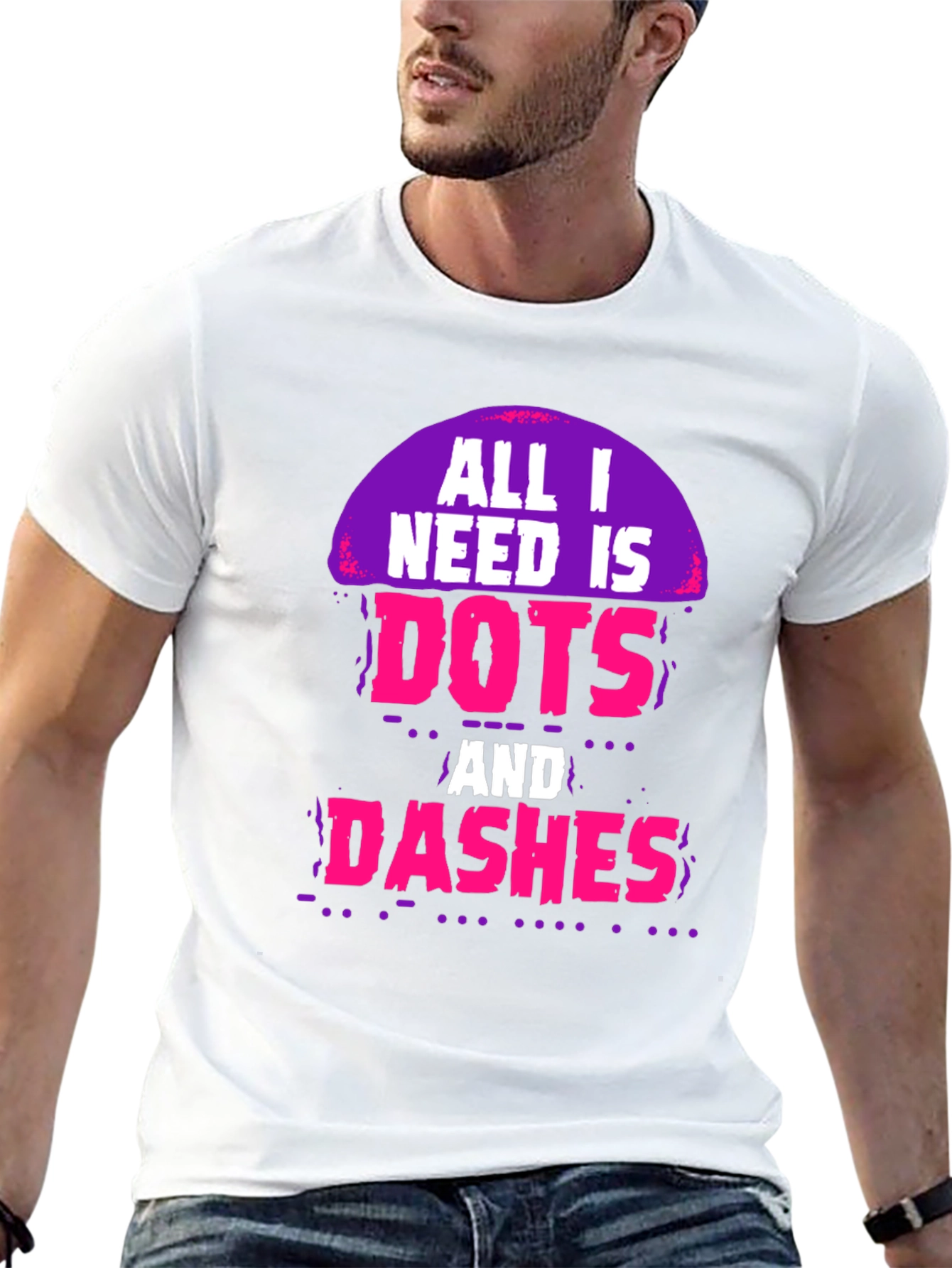 Dots and Dashes Graphic Tee