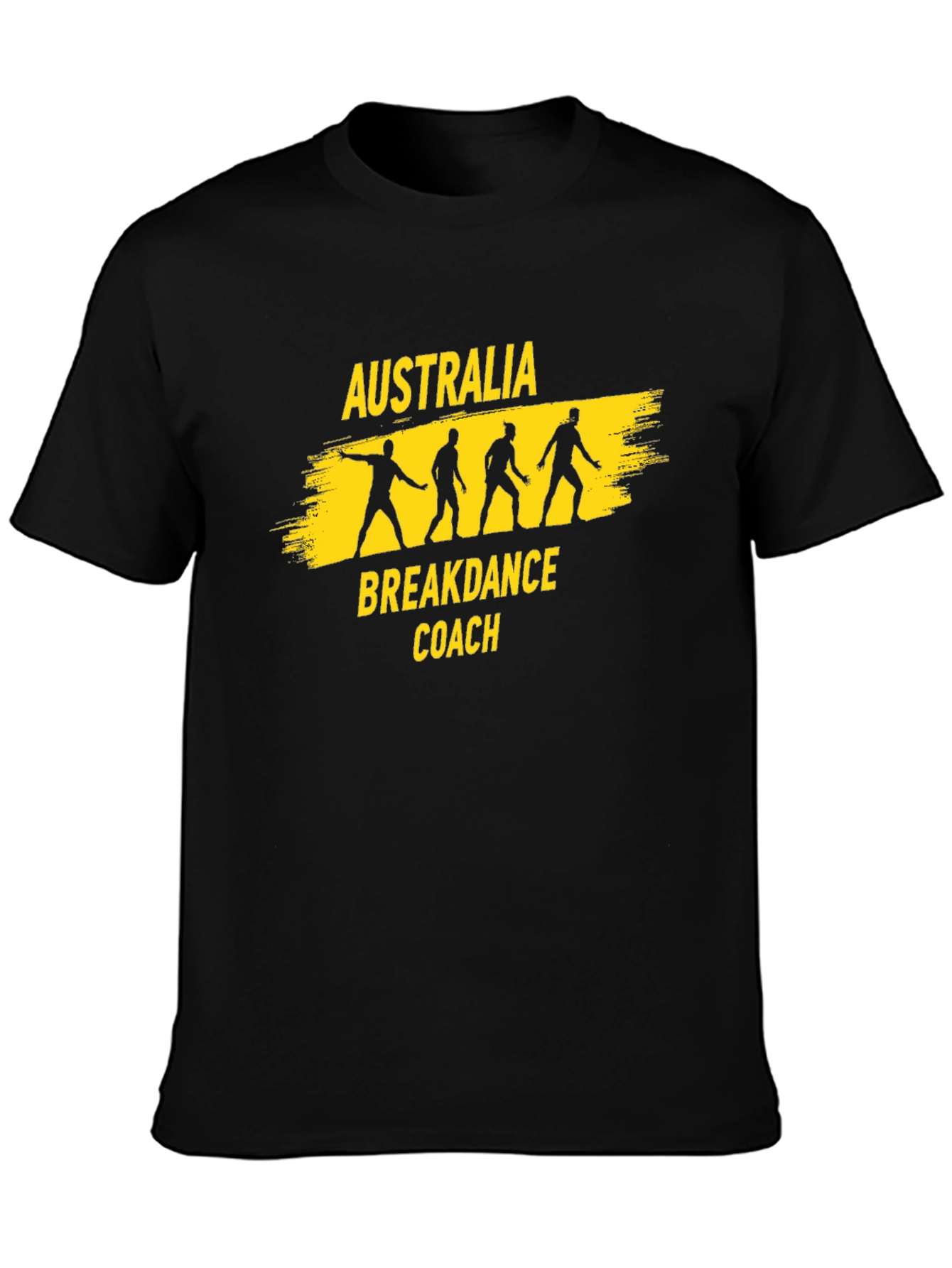 Australia Breakdance Coach T-Shirt - Black