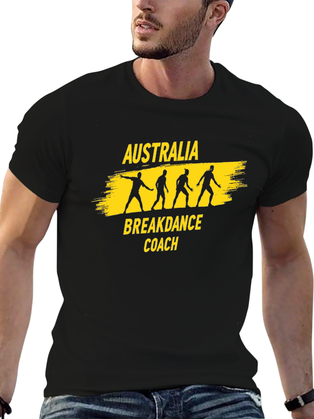 Australia Breakdance Coach T-Shirt - Black