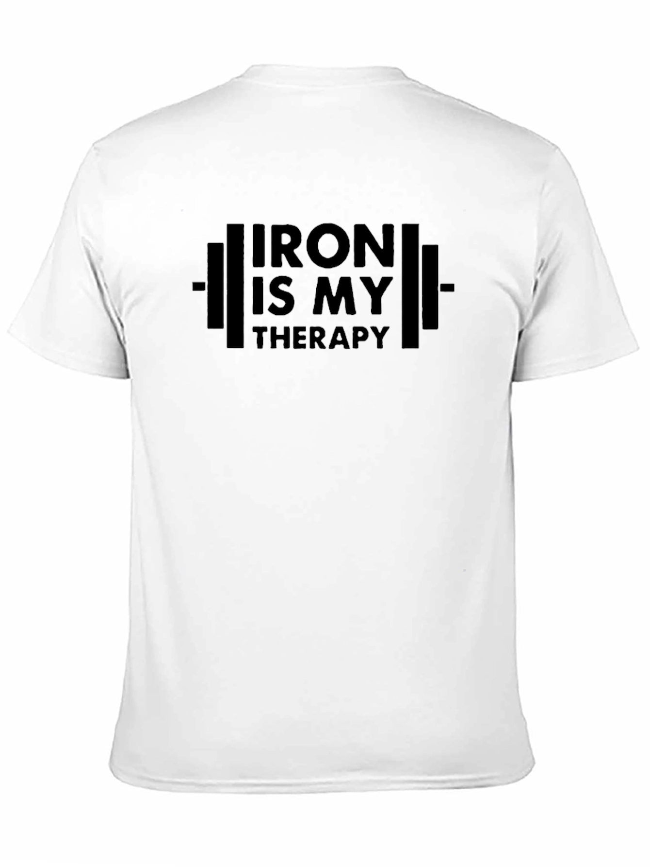 Iron Is My Therapy Black T-Shirt