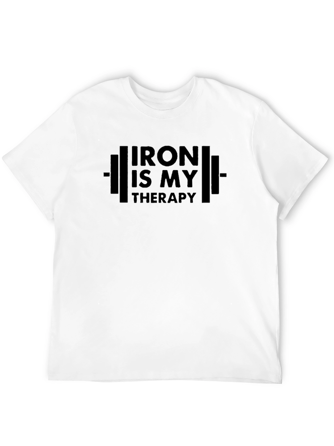 Iron Is My Therapy Black T-Shirt