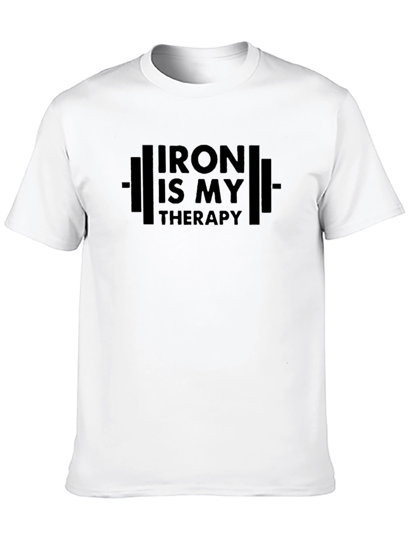 Iron Is My Therapy Black T-Shirt