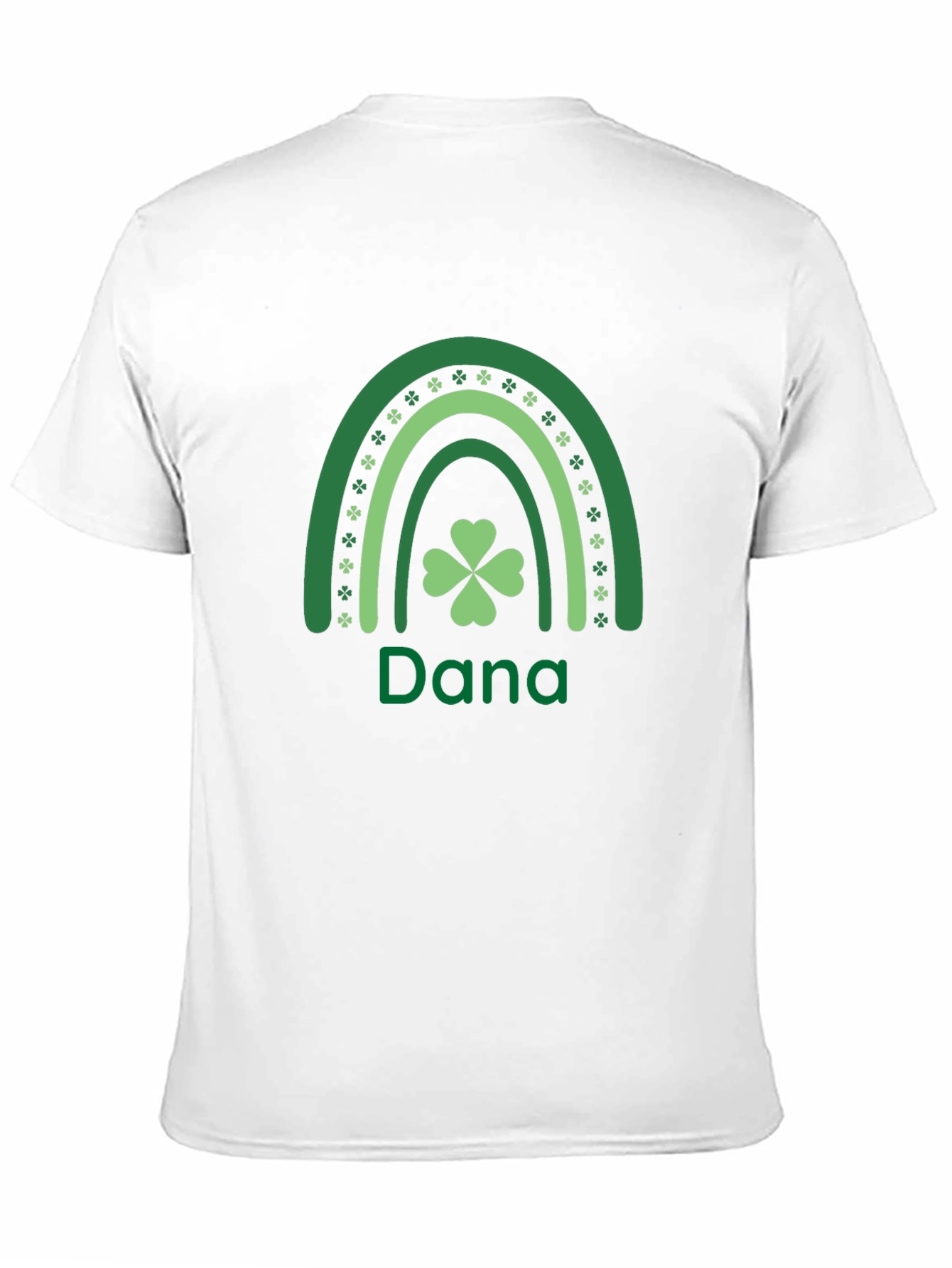 St. Patricks Day Personalized Rainbow Shamrock T-Shirt