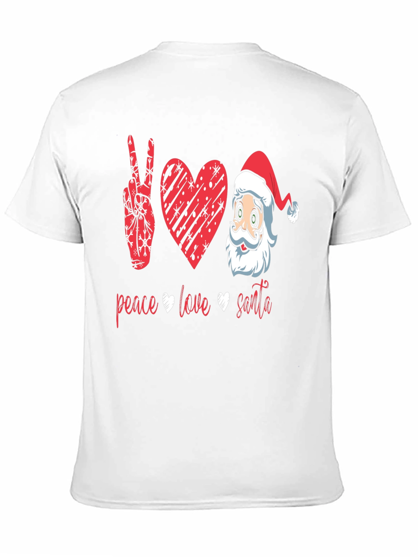 Peace Love Santa Graphic T-Shirt