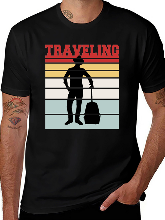 Retro Traveling T-Shirt - Vintage Traveler Design
