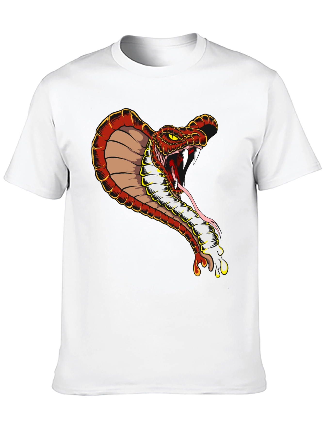 Cobra Graphic Tee - Mens Black Cotton T-Shirt