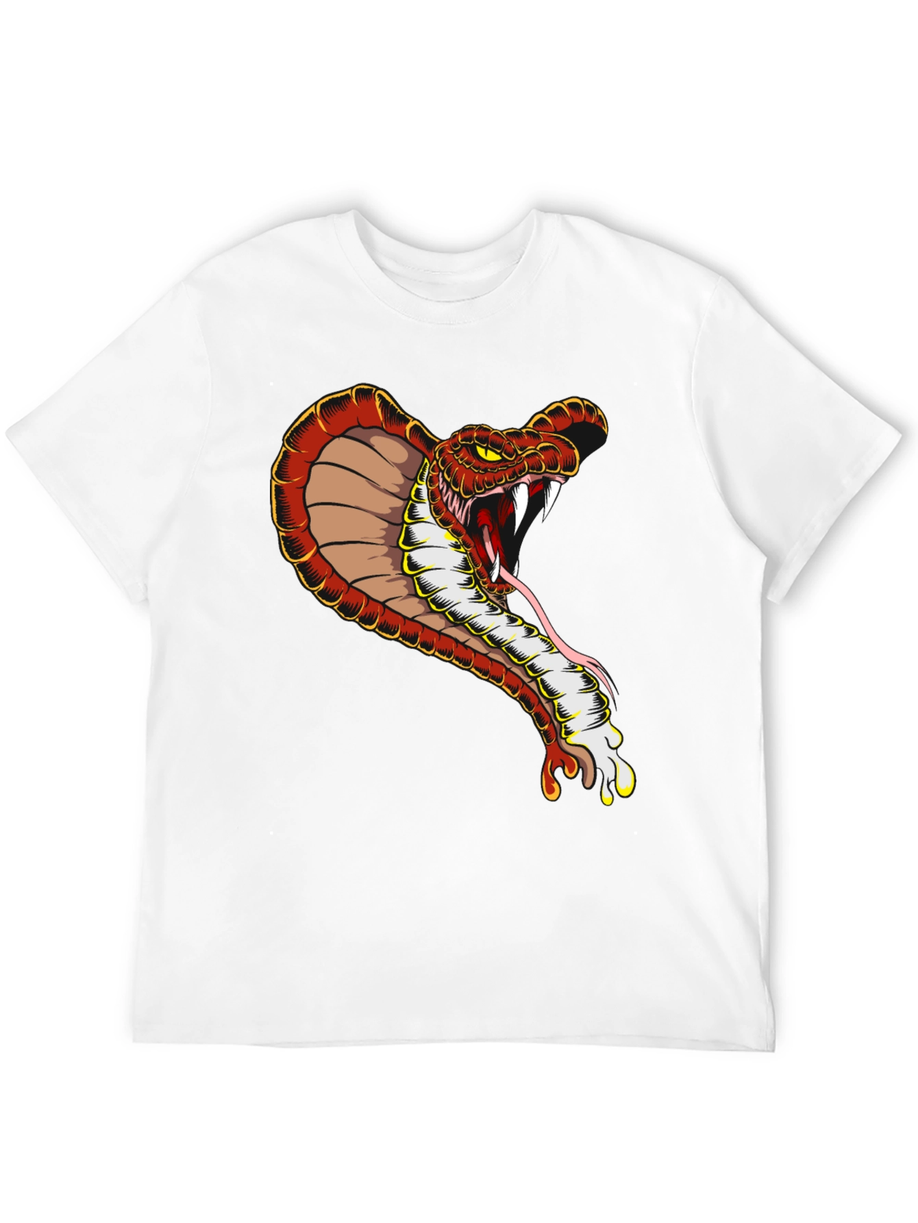 Cobra Graphic Tee - Mens Black Cotton T-Shirt