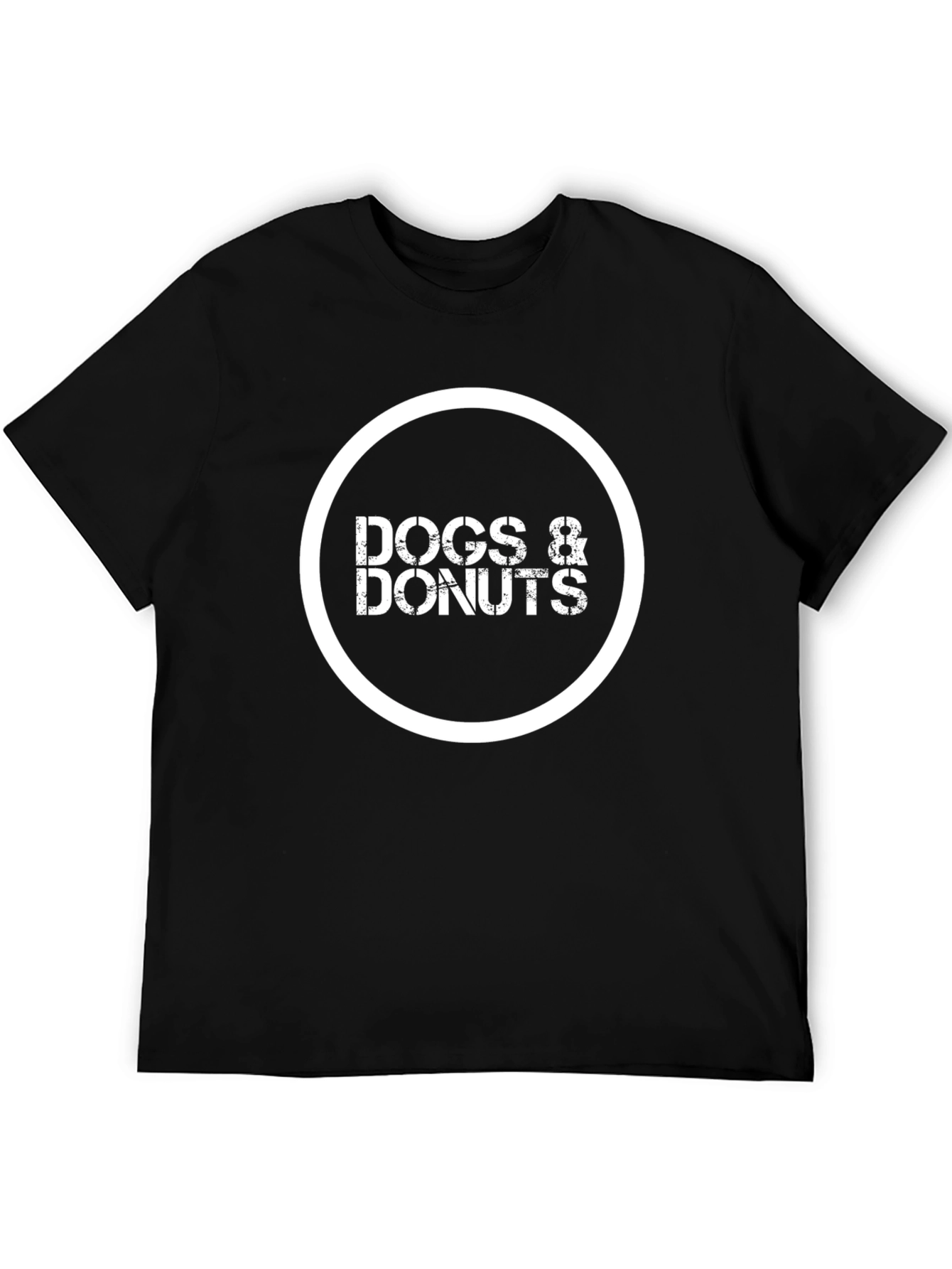 Dogs & Donuts Black Graphic Tee
