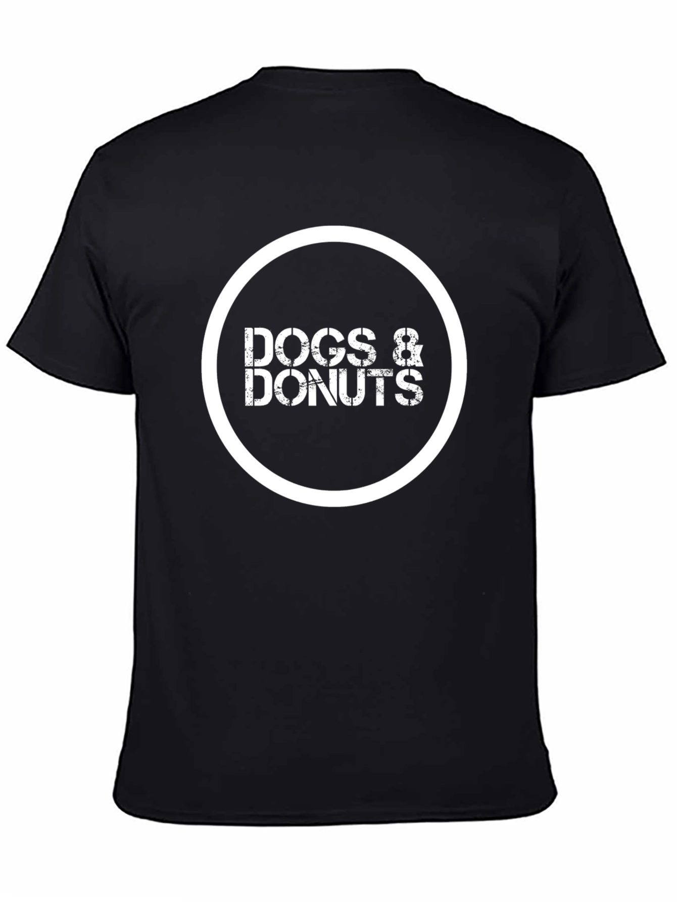Dogs & Donuts Black Graphic Tee
