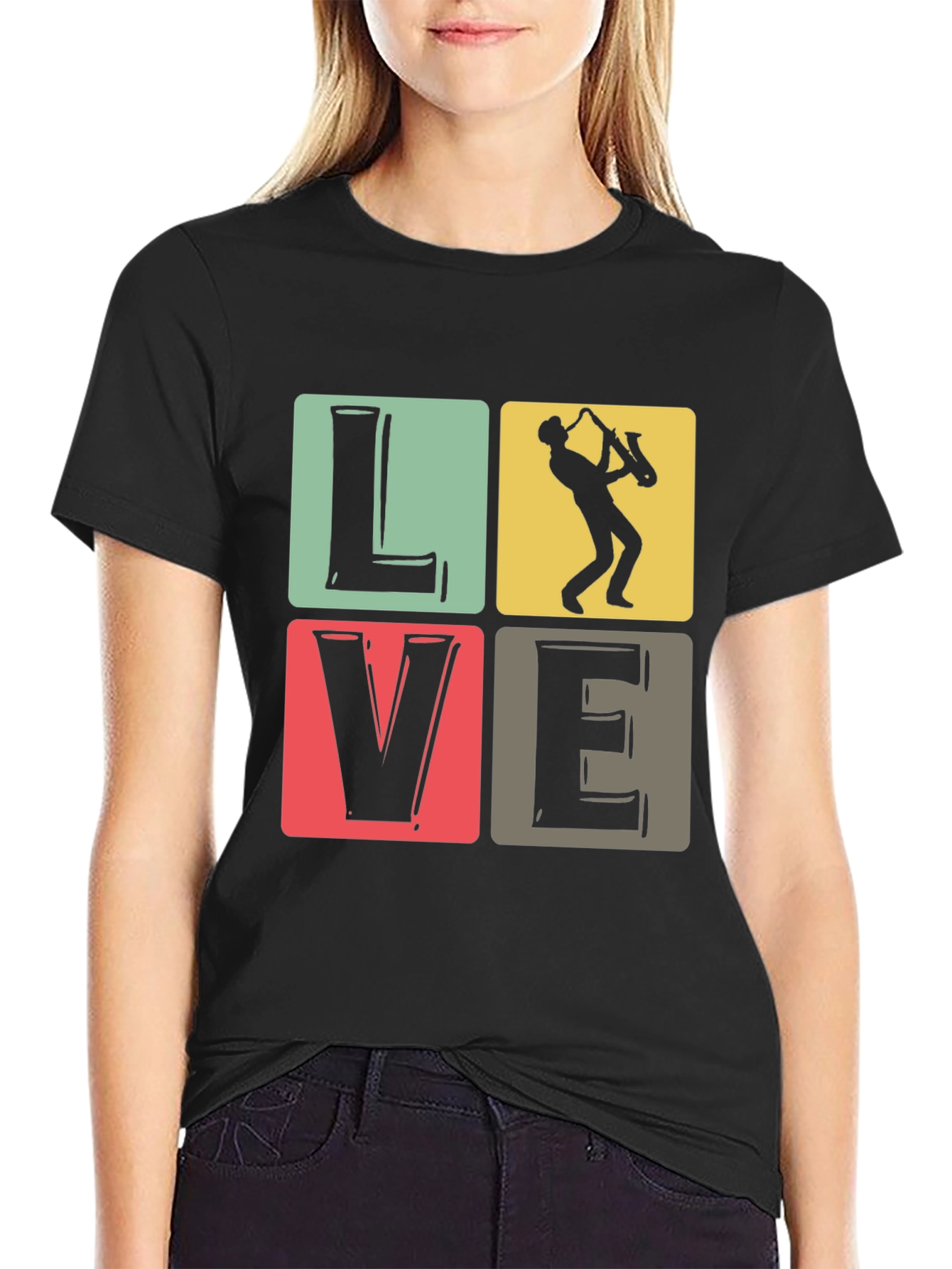 Love Music Saxophone T-Shirt