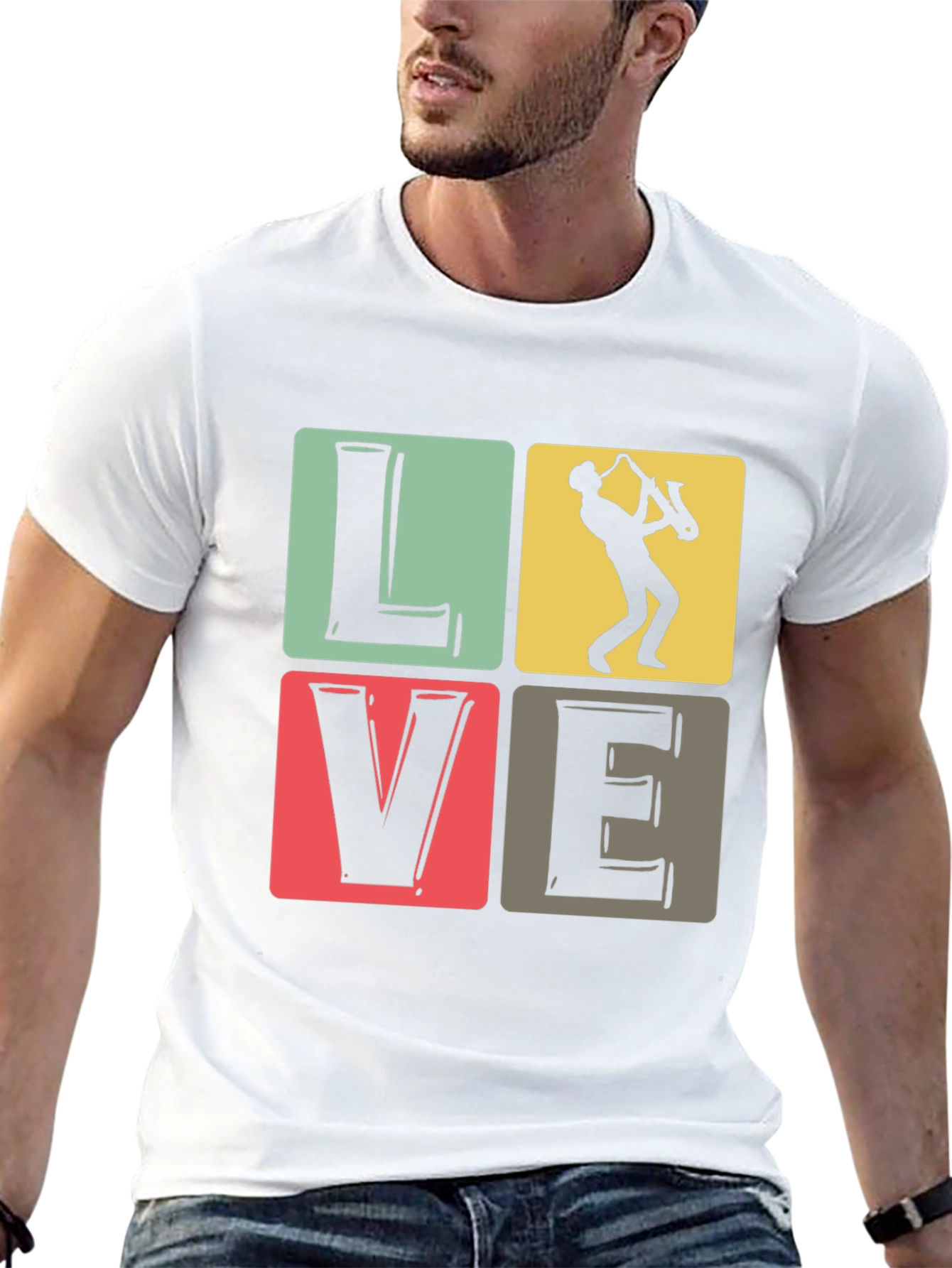 Love Music Saxophone T-Shirt