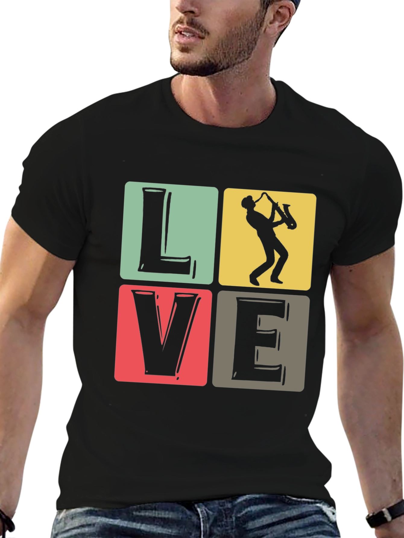 Love Music Saxophone T-Shirt