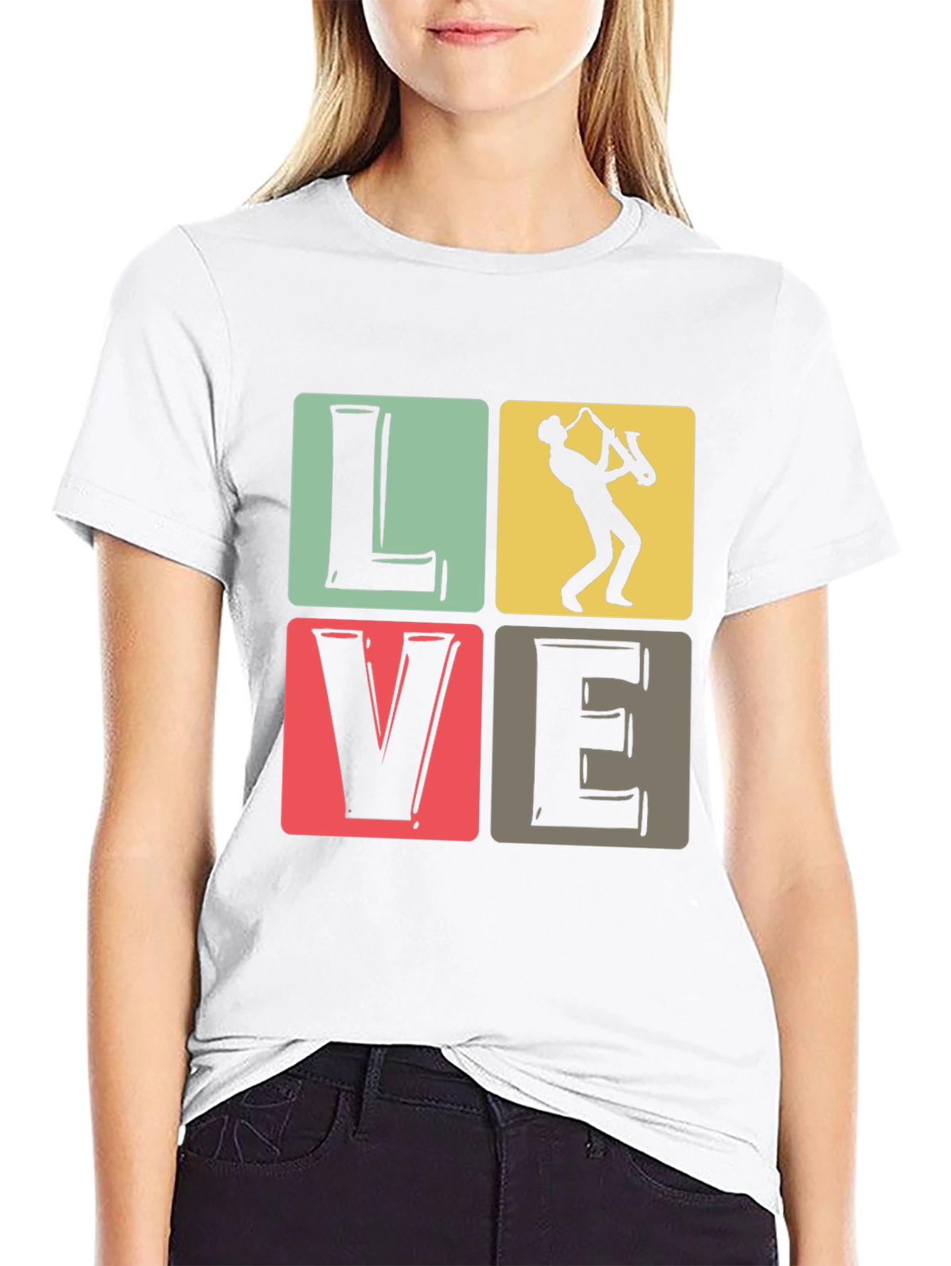 Love Music Saxophone T-Shirt
