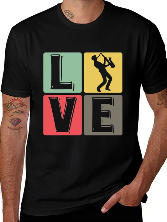 Love Music Saxophone T-Shirt