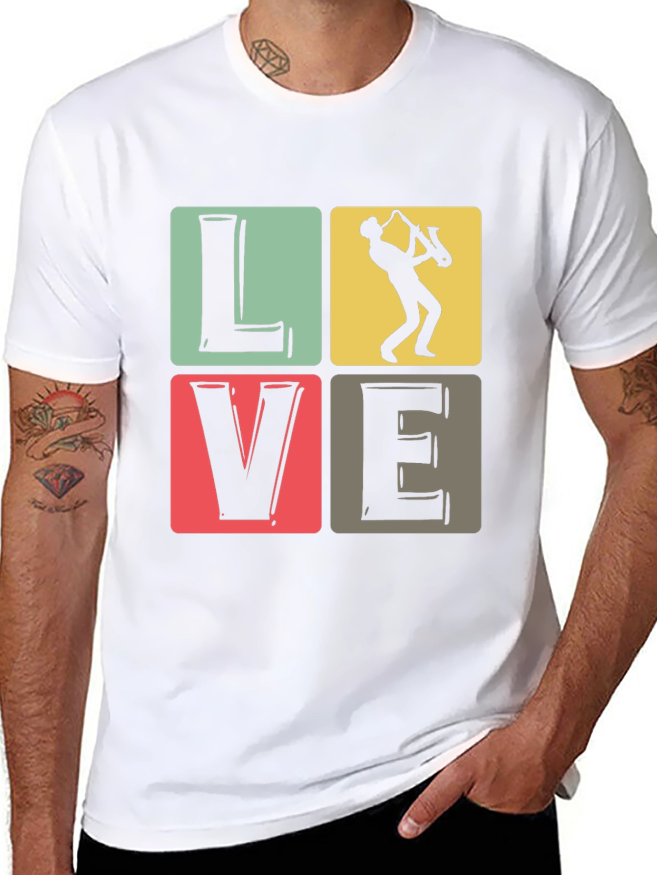 Love Music Saxophone T-Shirt
