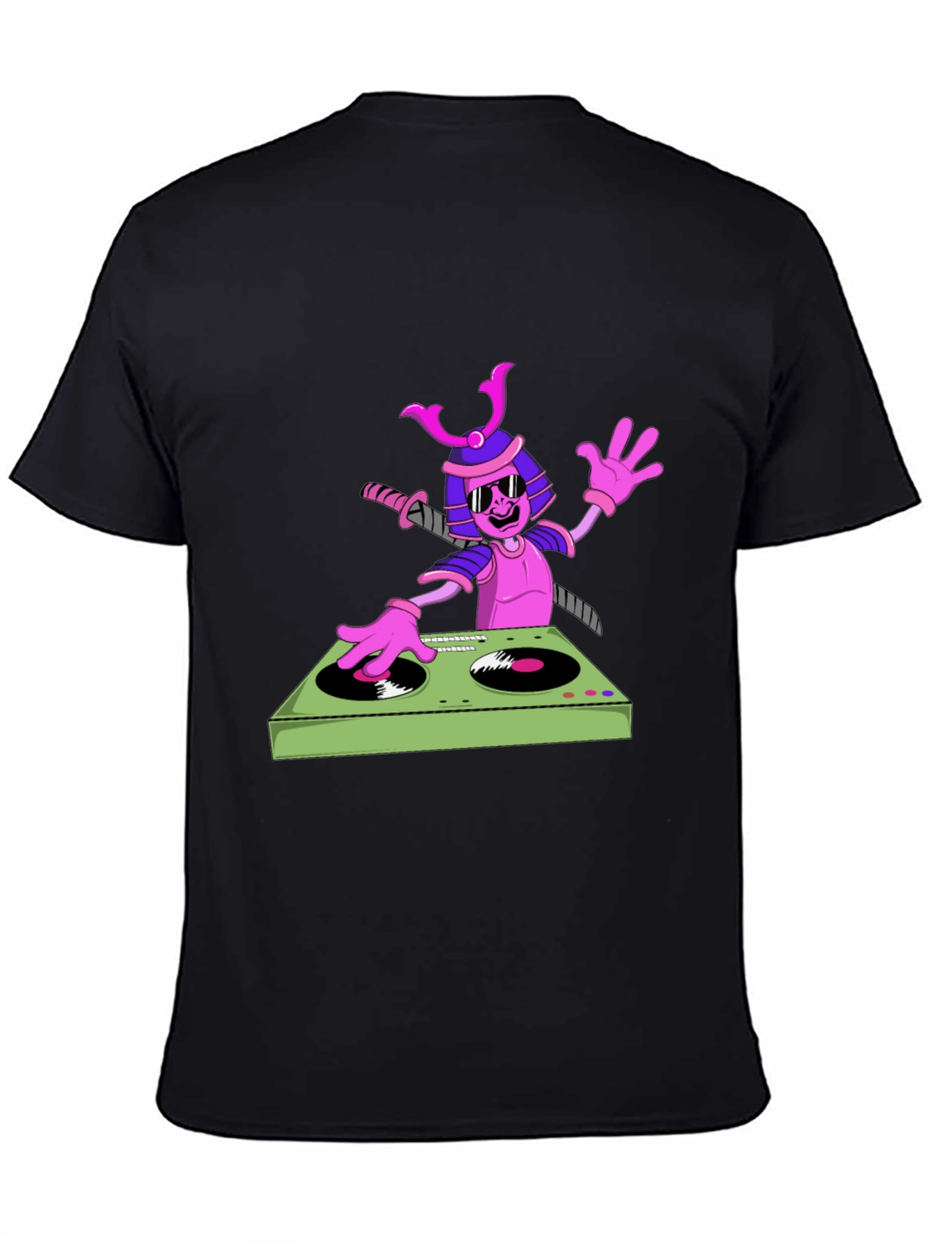 Samurai DJ Graphic T-Shirt - Cool and Unique!