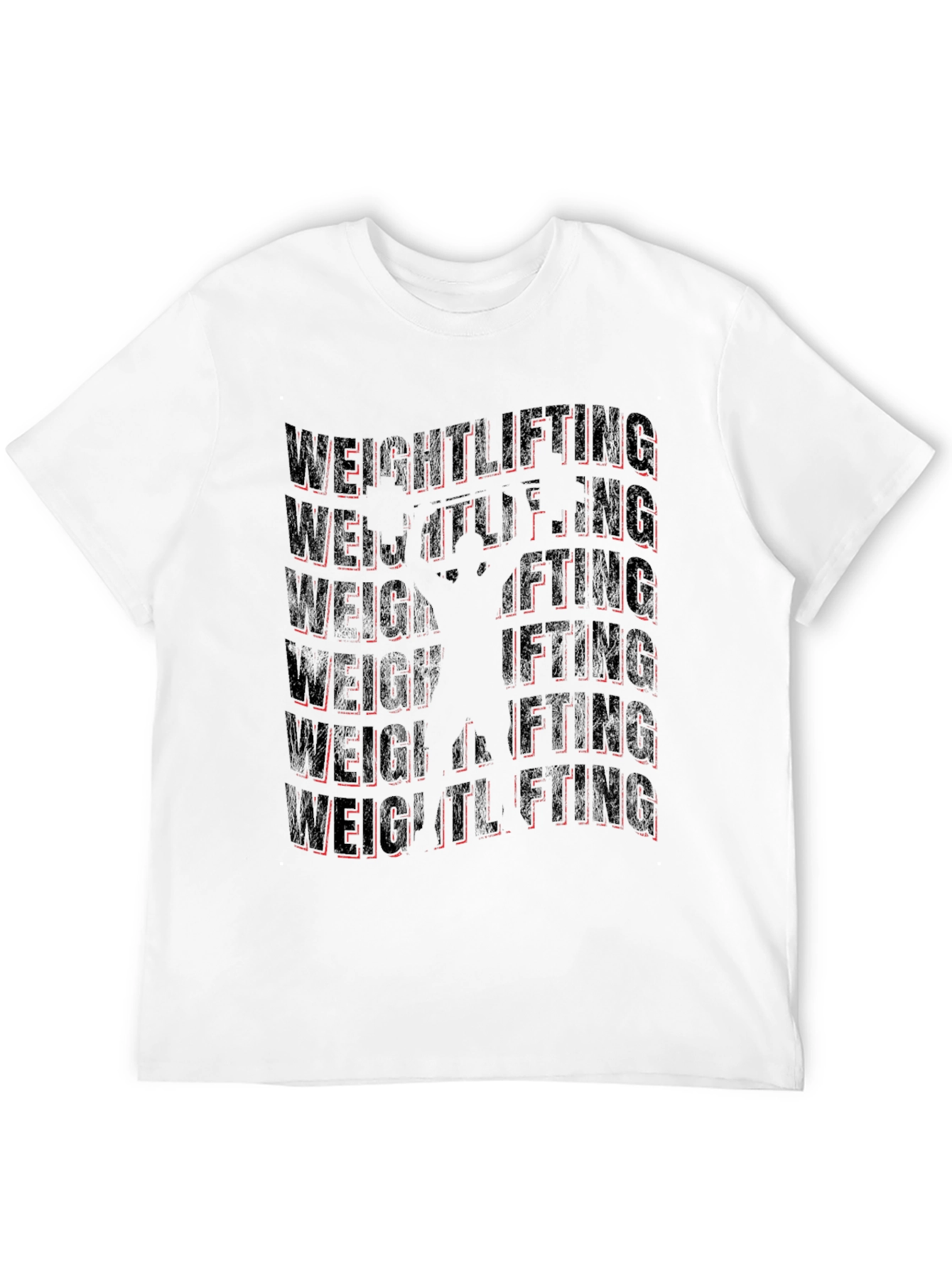 Weightlifting Graphic Tee - Black Gym Shirt