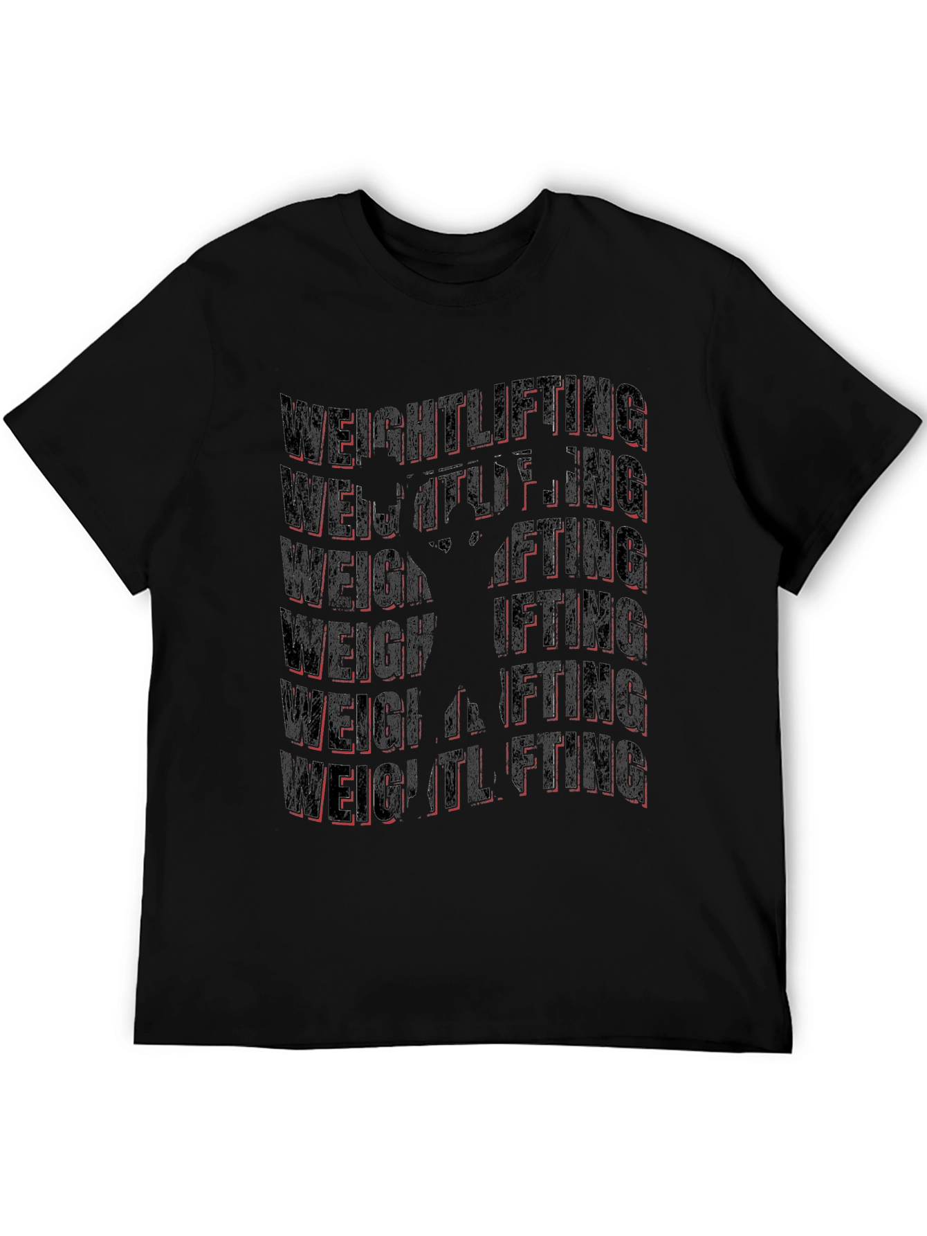 Weightlifting Graphic Tee - Black Gym Shirt