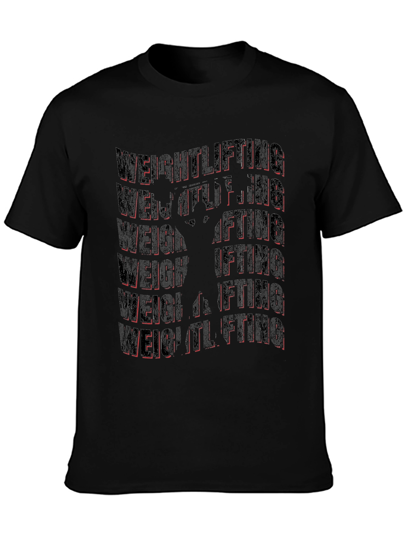 Weightlifting Graphic Tee - Black Gym Shirt