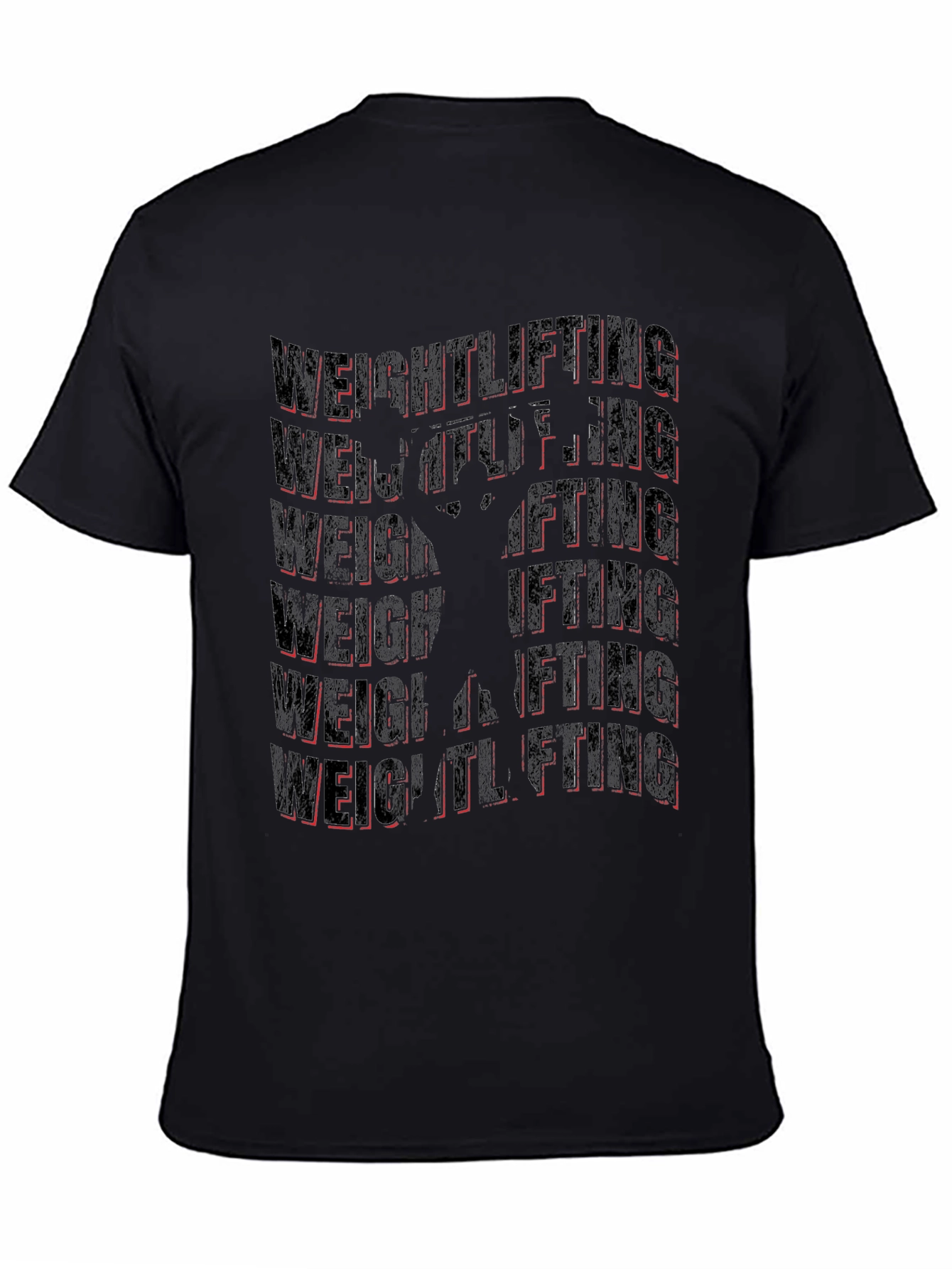 Weightlifting Graphic Tee - Black Gym Shirt