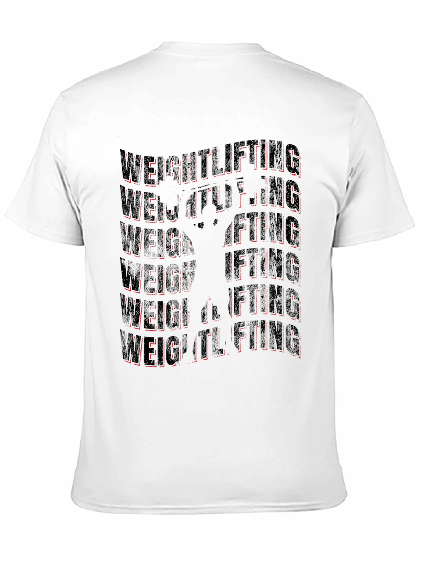 Weightlifting Graphic Tee - Black Gym Shirt
