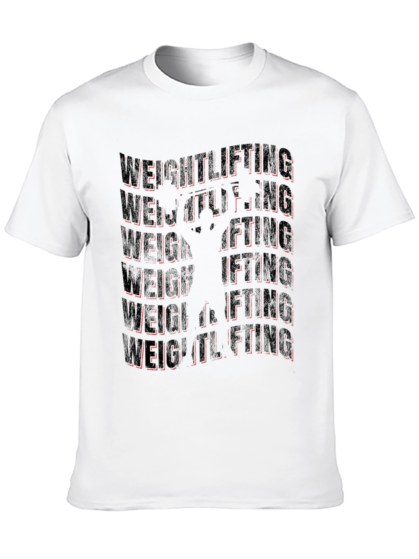Weightlifting Graphic Tee - Black Gym Shirt