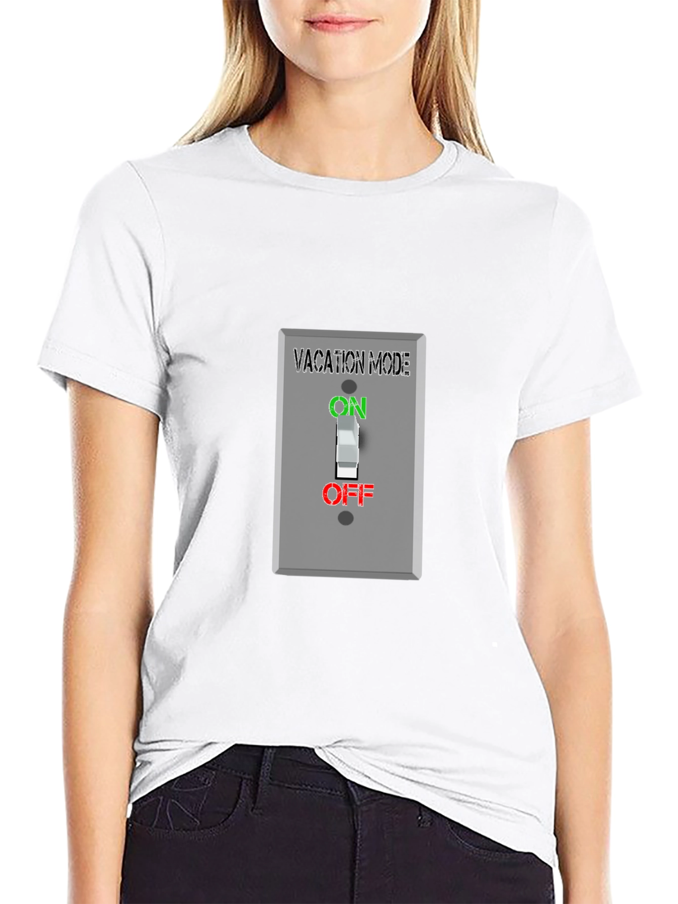 Vacation Mode T-Shirt - On/Off Switch Graphic Tee