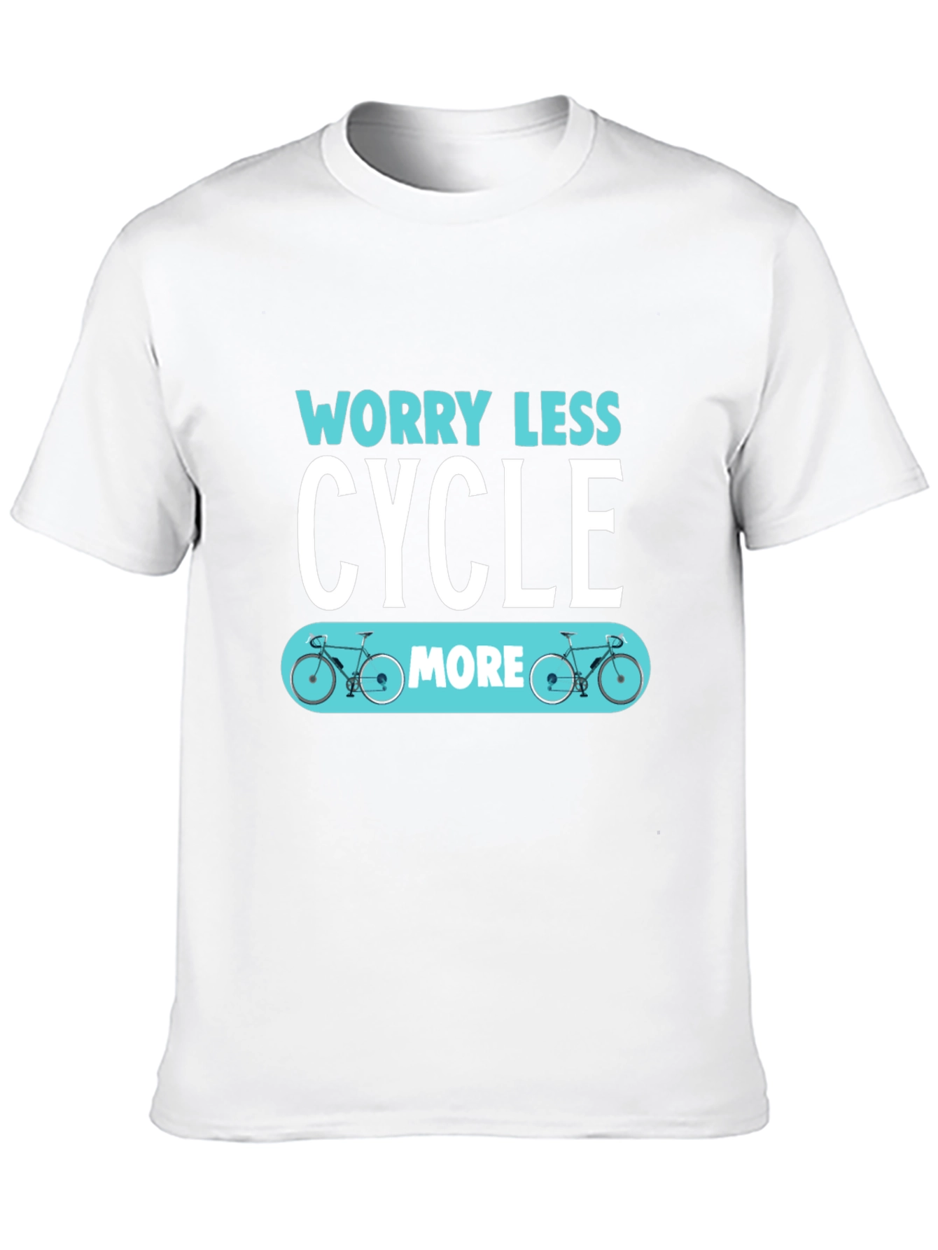 Worry Less Cycle More Graphic T-Shirt