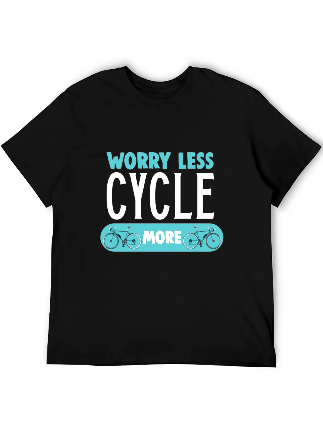 Worry Less Cycle More Graphic T-Shirt
