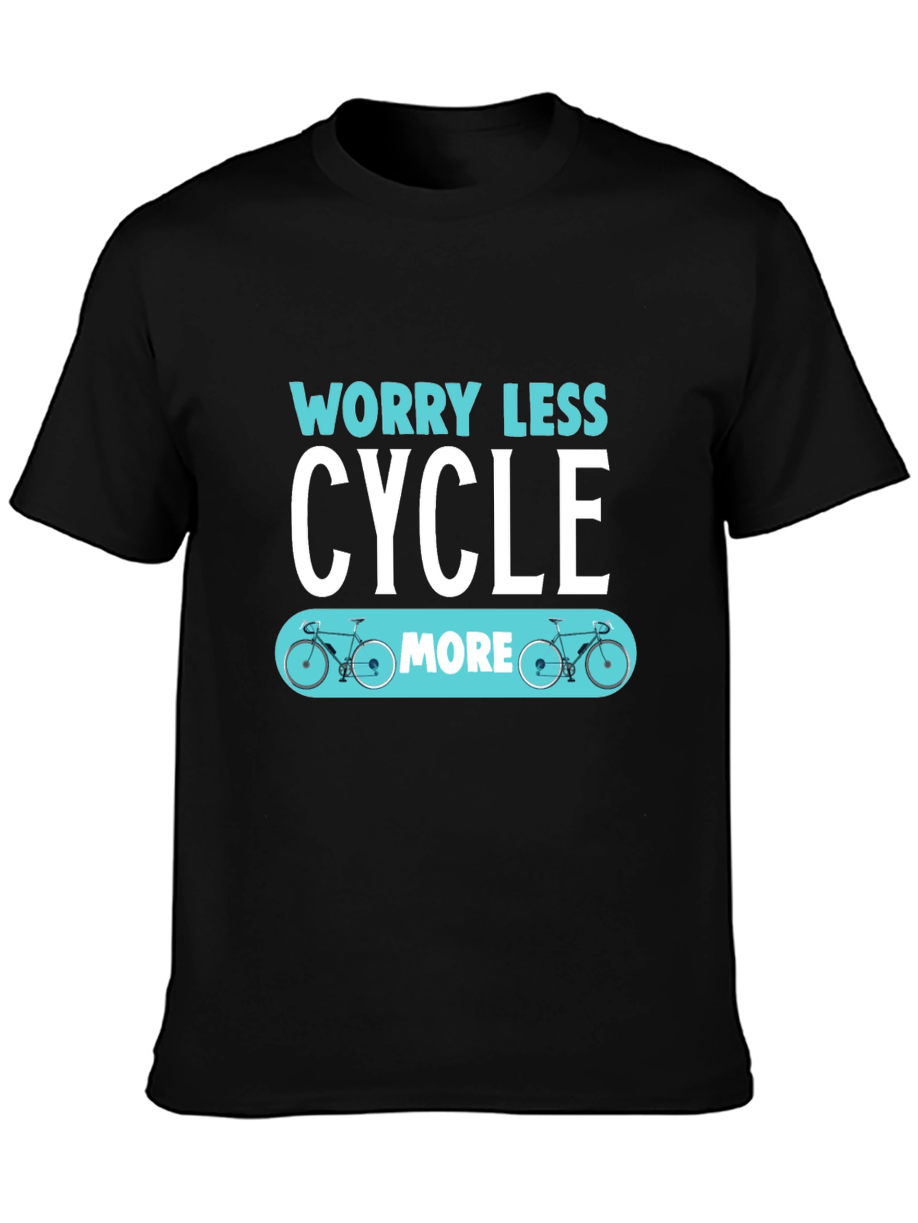 Worry Less Cycle More Graphic T-Shirt