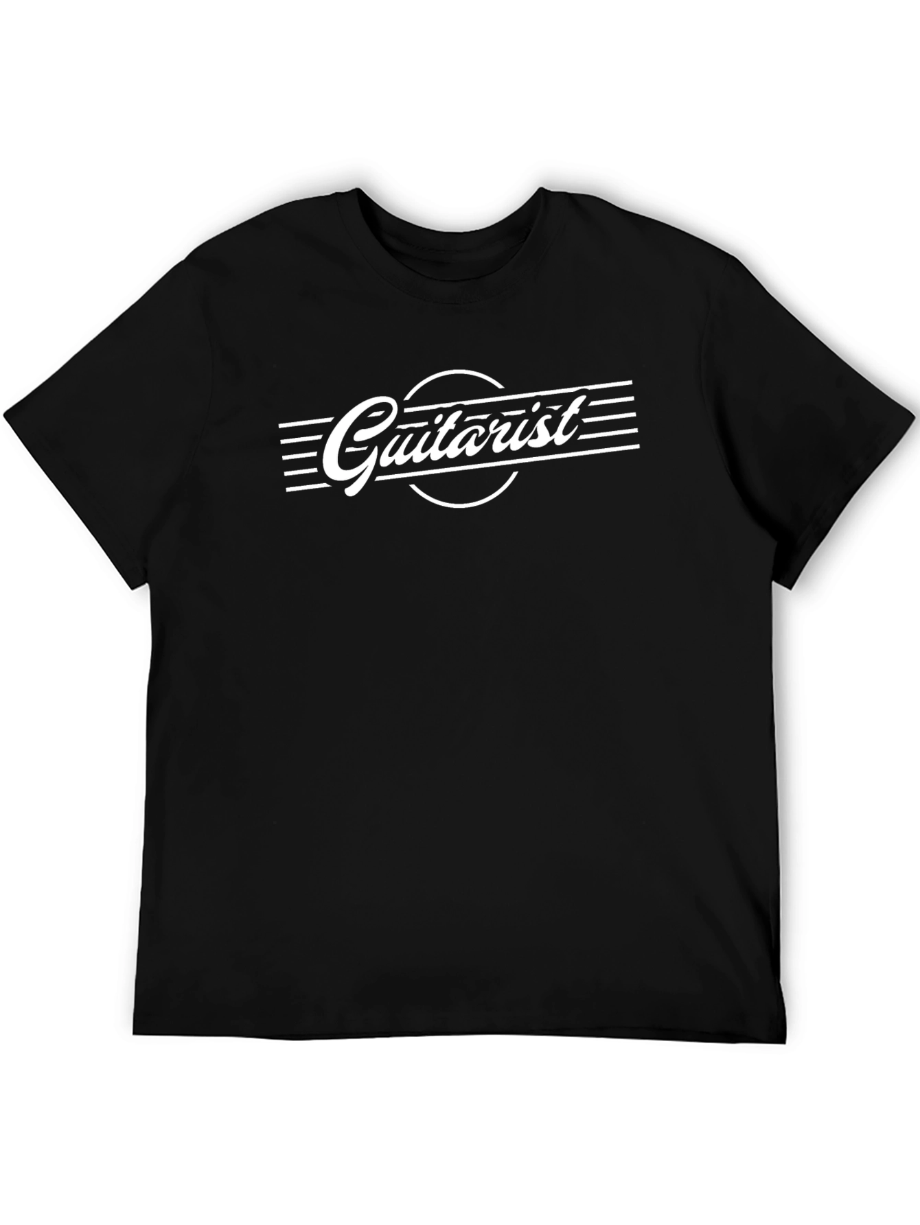 Guitartist Graphic T-Shirt - Black Cotton Tee