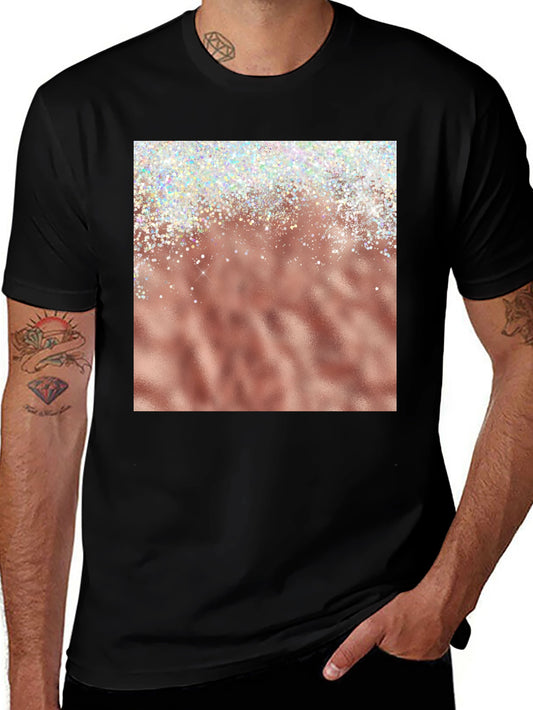 Rose Gold Sparkle Graphic Tee