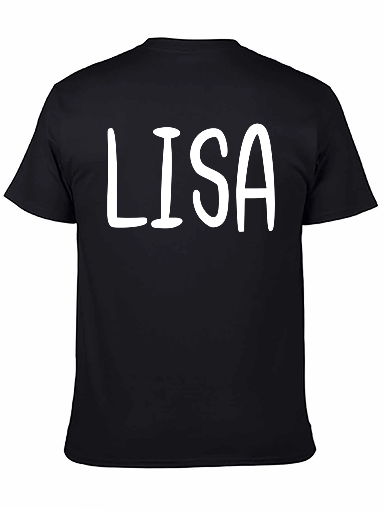 Personalized LISA Black T-Shirt - Custom Name Tee