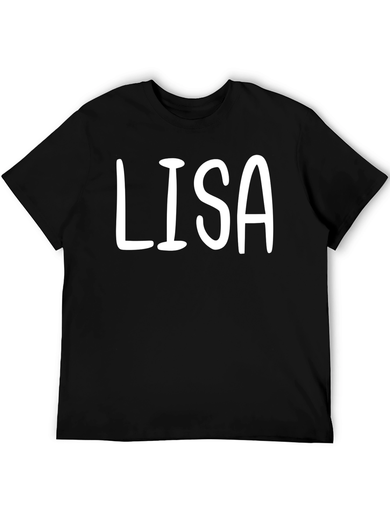 Personalized LISA Black T-Shirt - Custom Name Tee