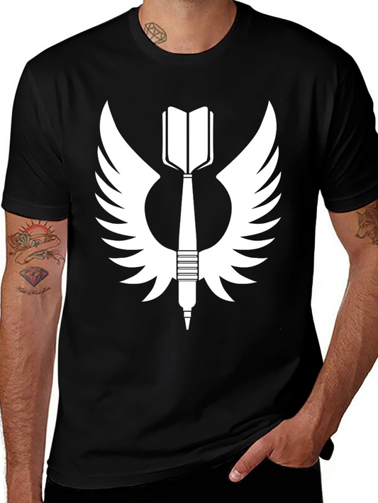 Winged Dart T-Shirt - Black Graphic Tee