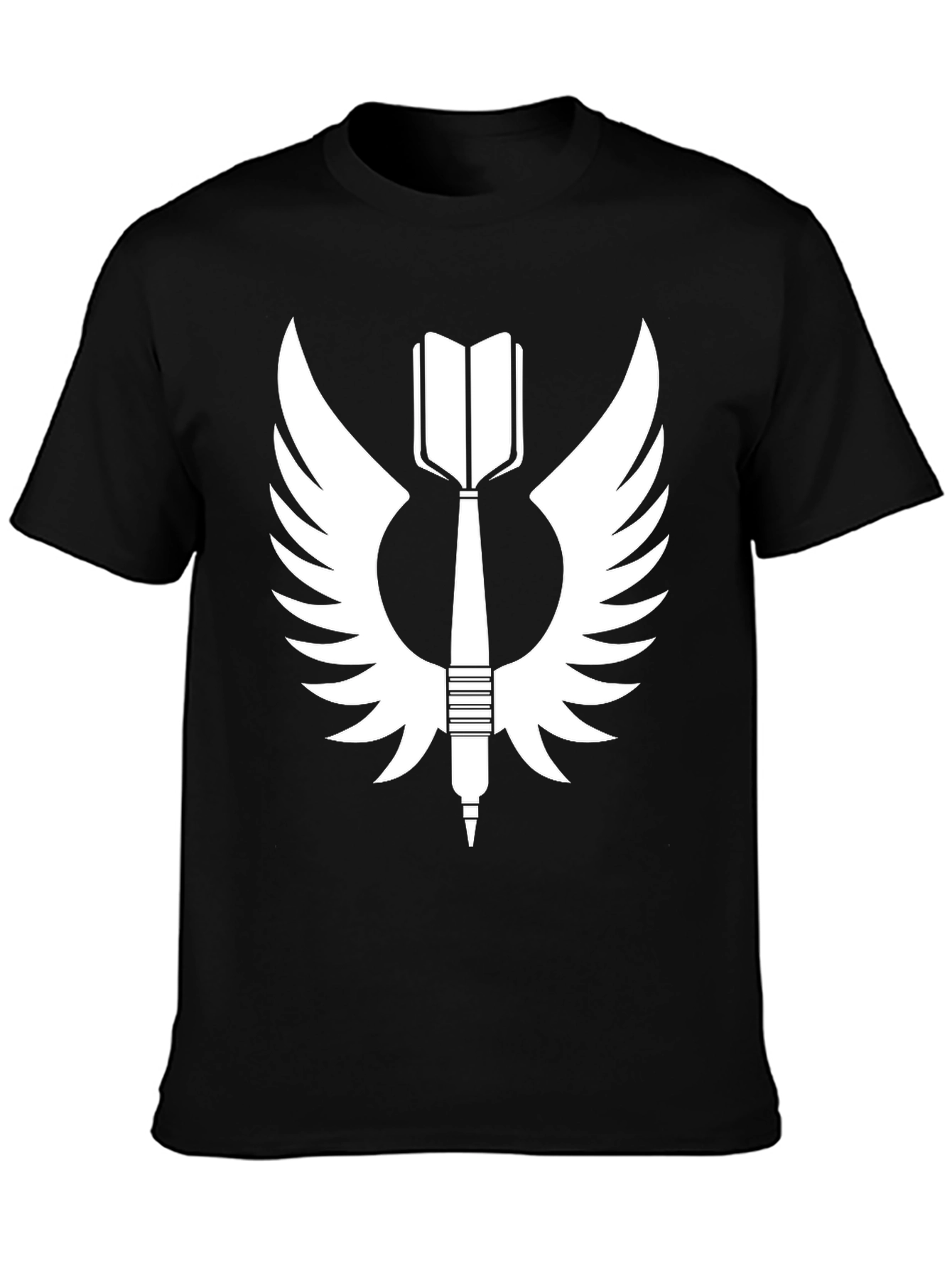 Winged Dart T-Shirt - Black Graphic Tee