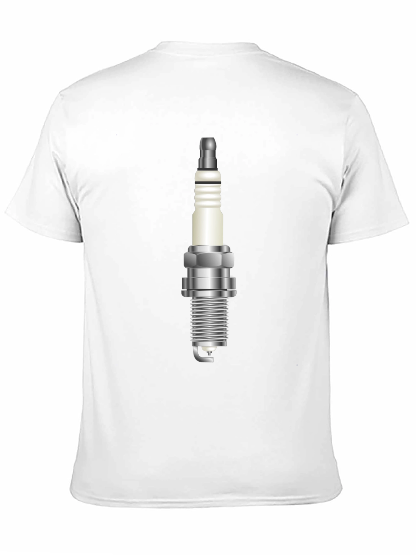 Spark Plug Graphic Tee - Black Cotton Blend