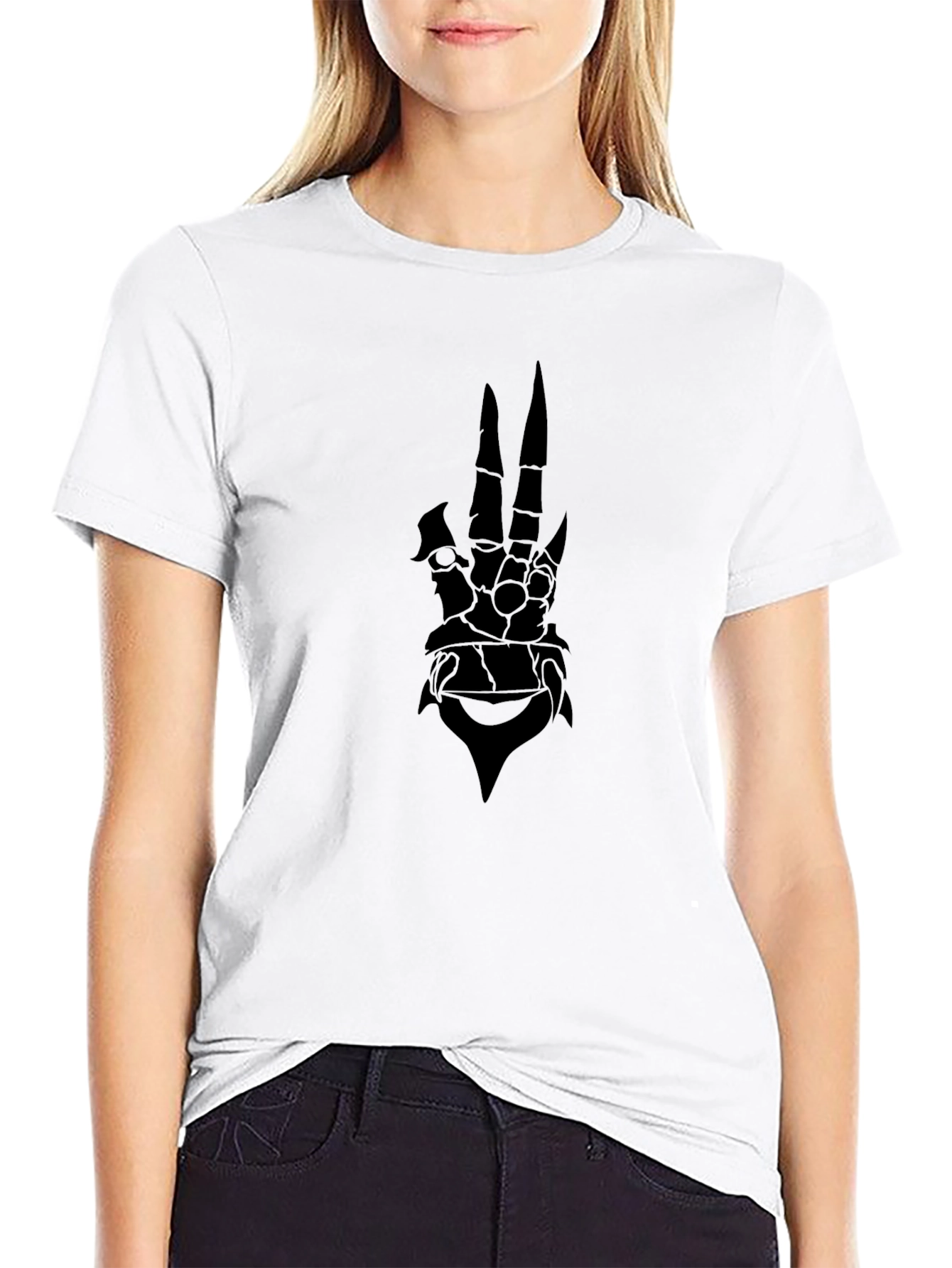 Black Graphic Tee - Claw Design