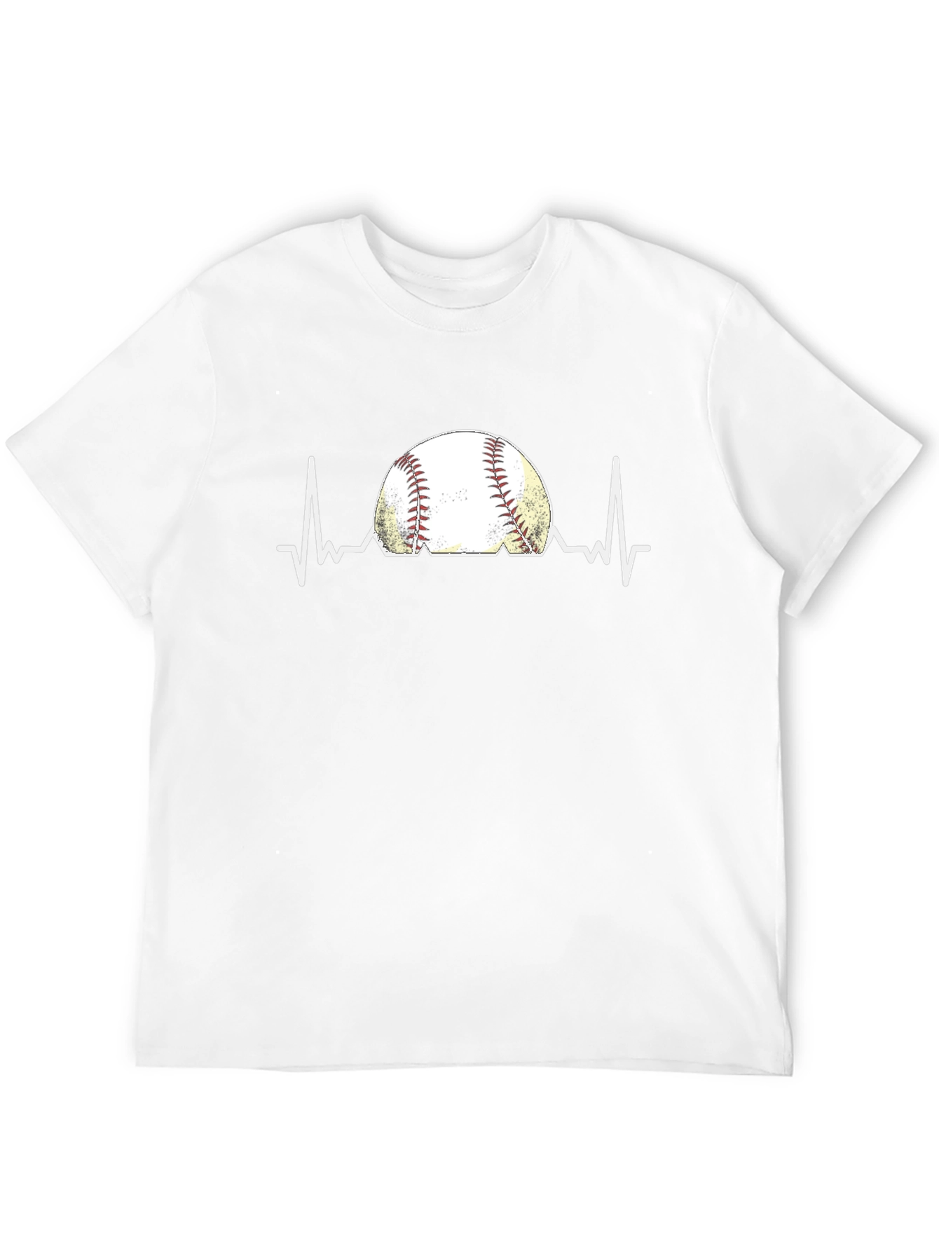 Baseball Heartbeat Graphic T-Shirt