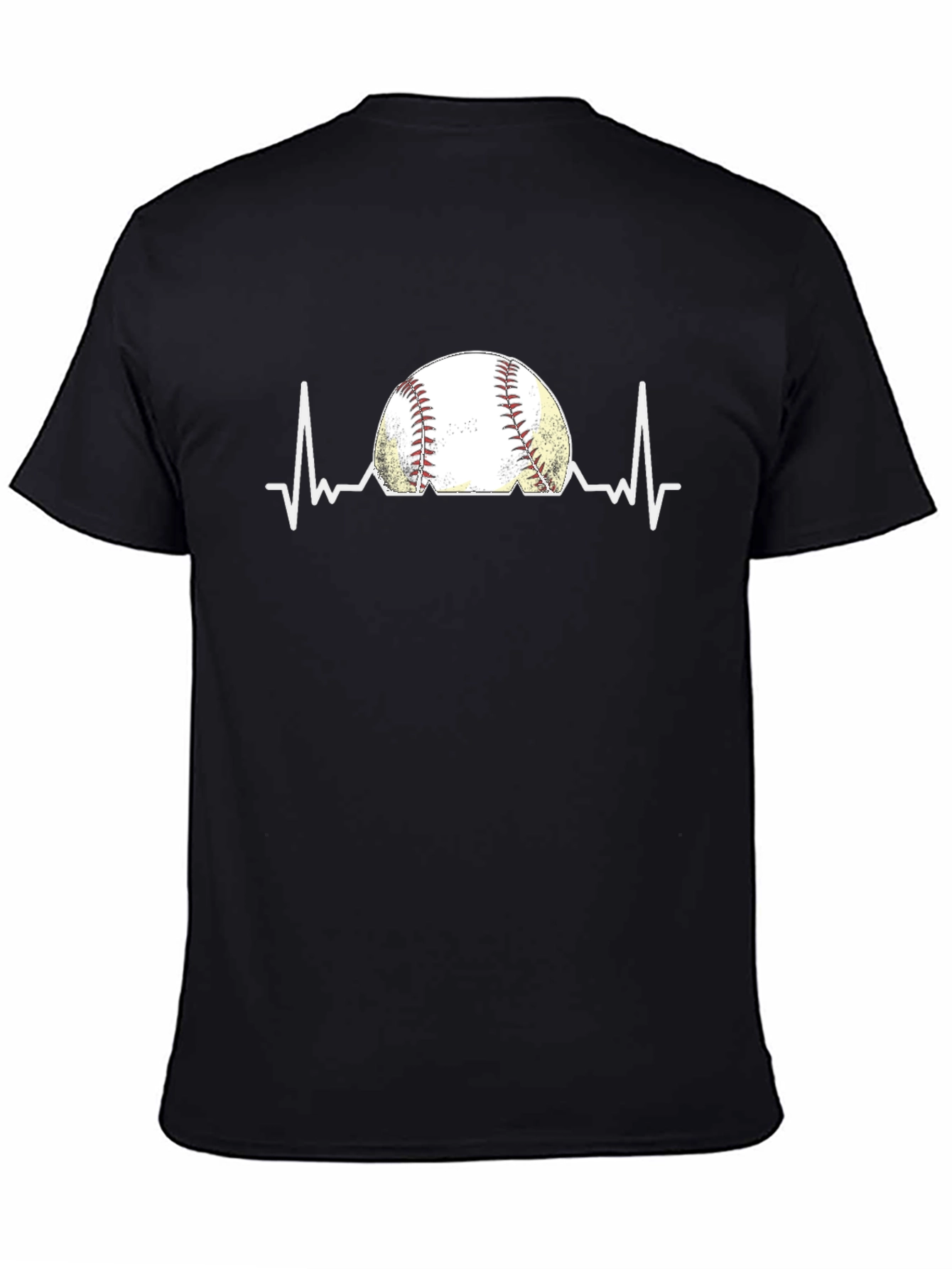 Baseball Heartbeat Graphic T-Shirt