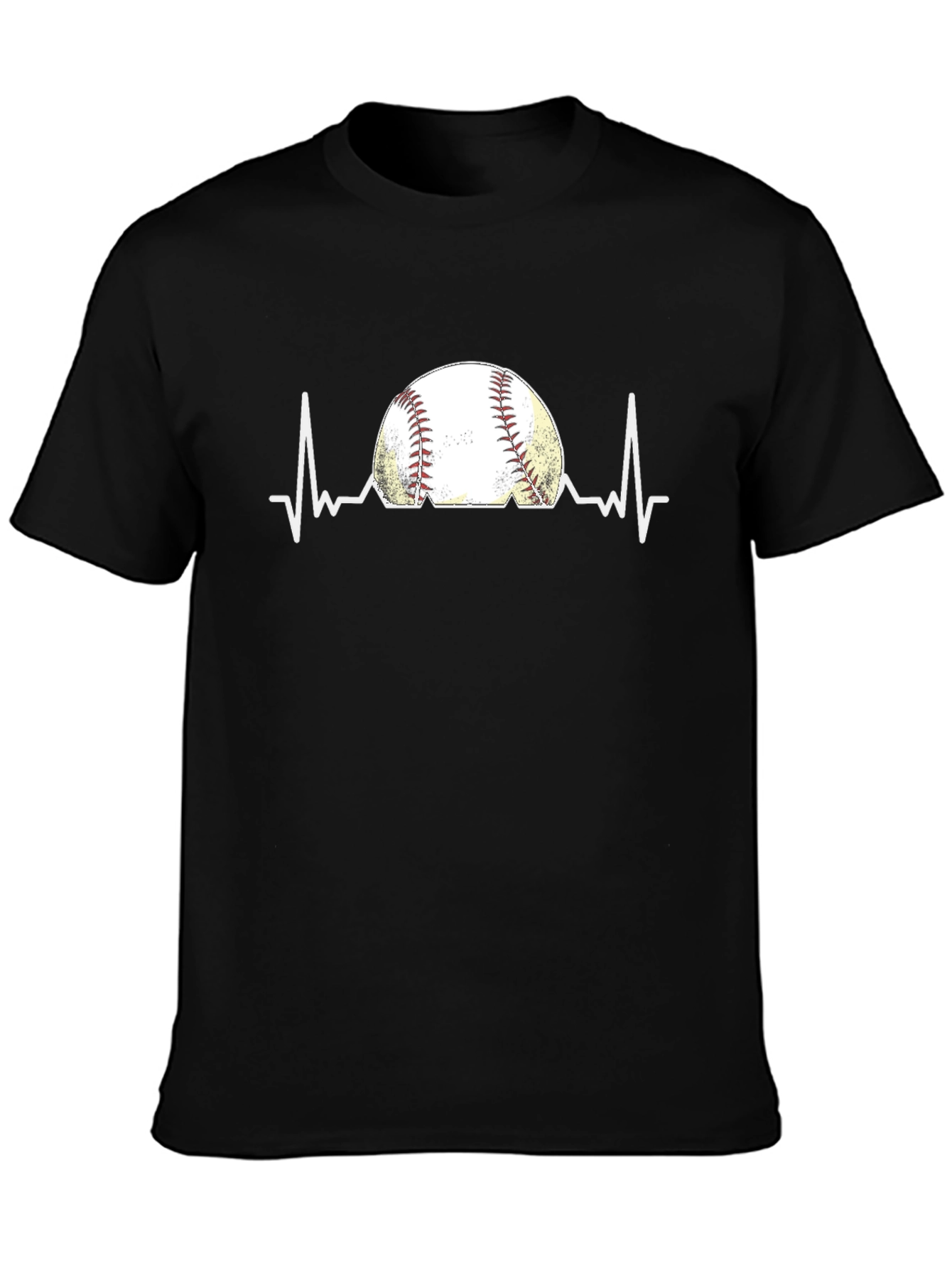 Baseball Heartbeat Graphic T-Shirt