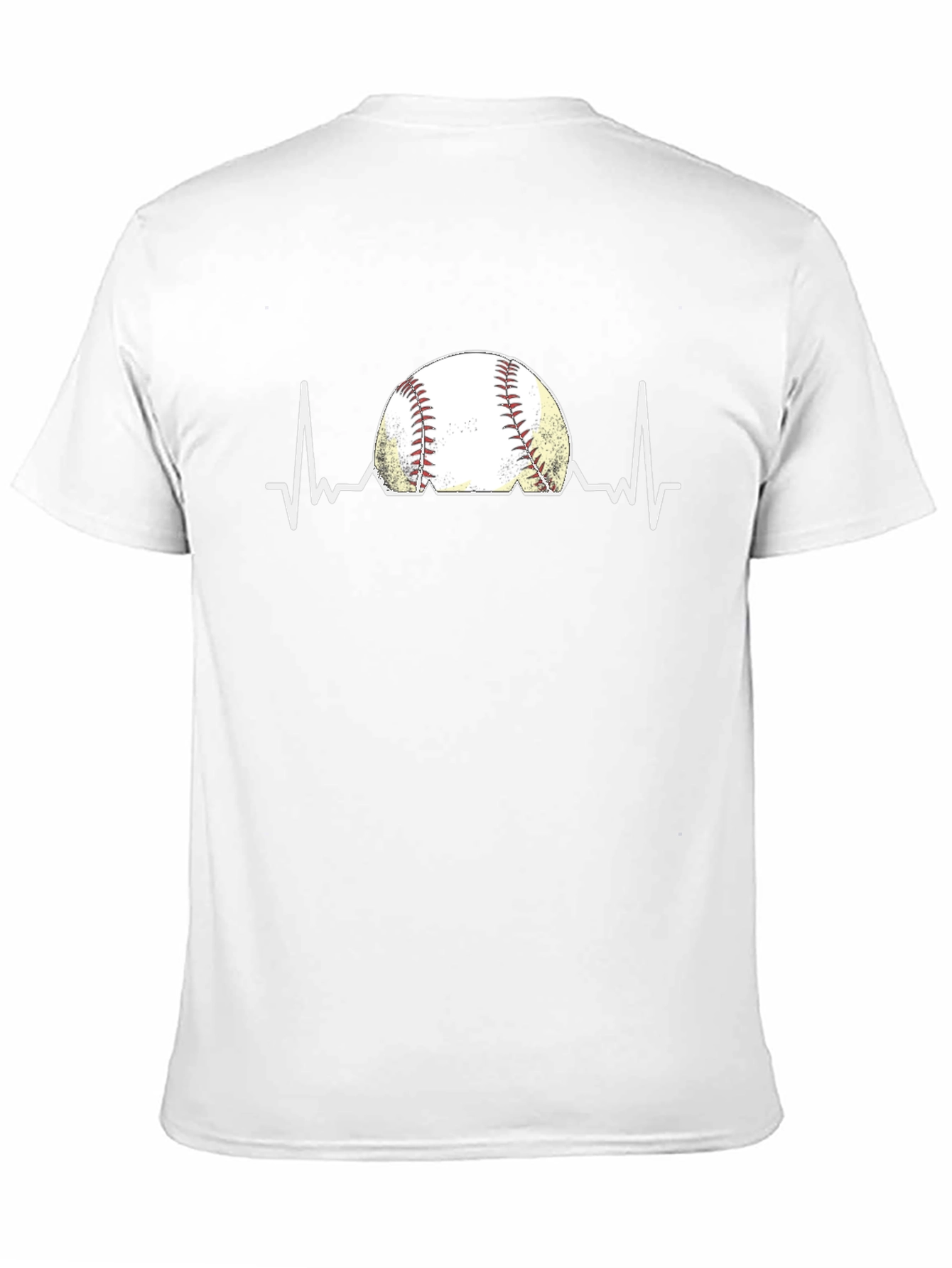 Baseball Heartbeat Graphic T-Shirt