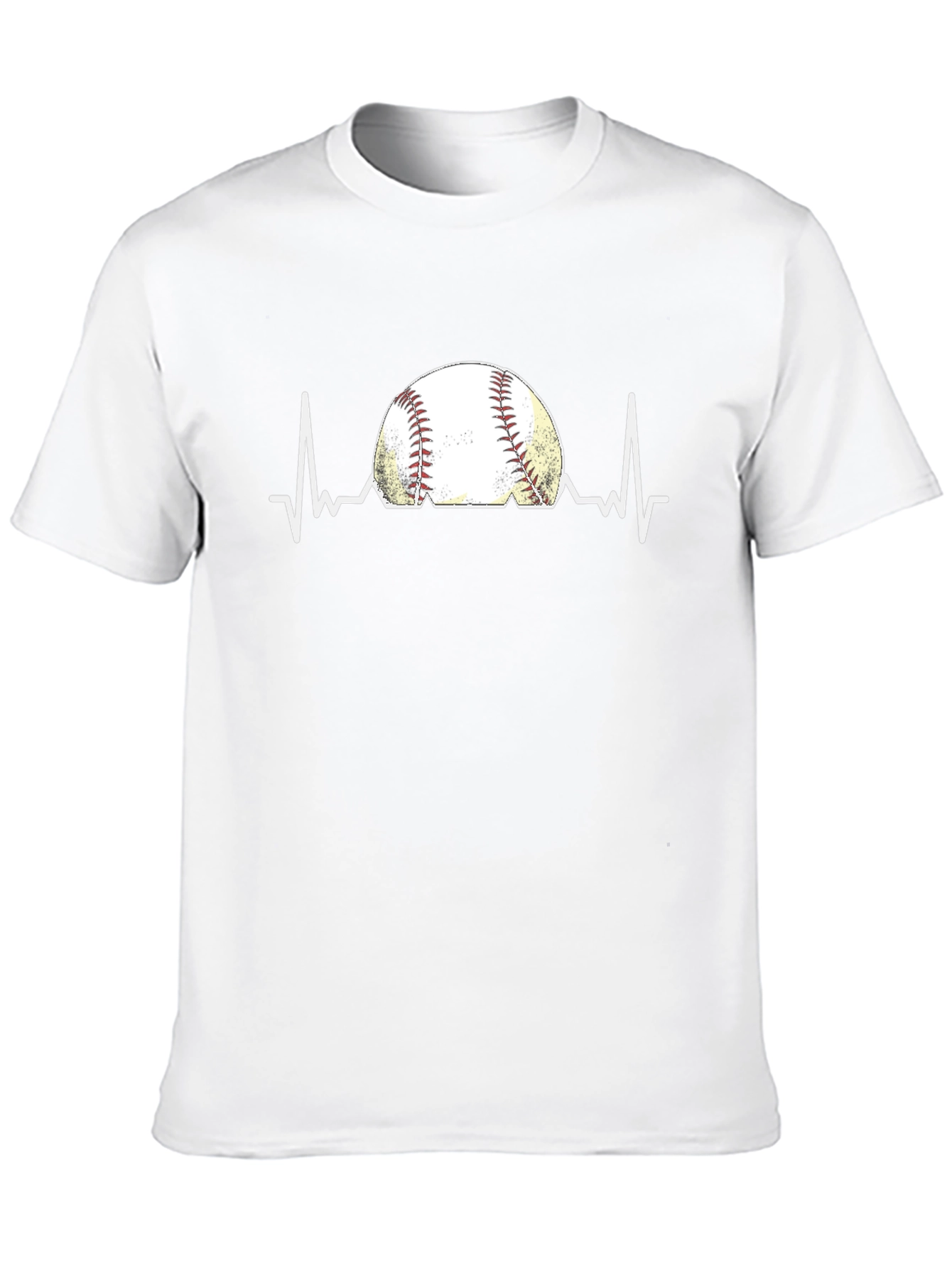 Baseball Heartbeat Graphic T-Shirt