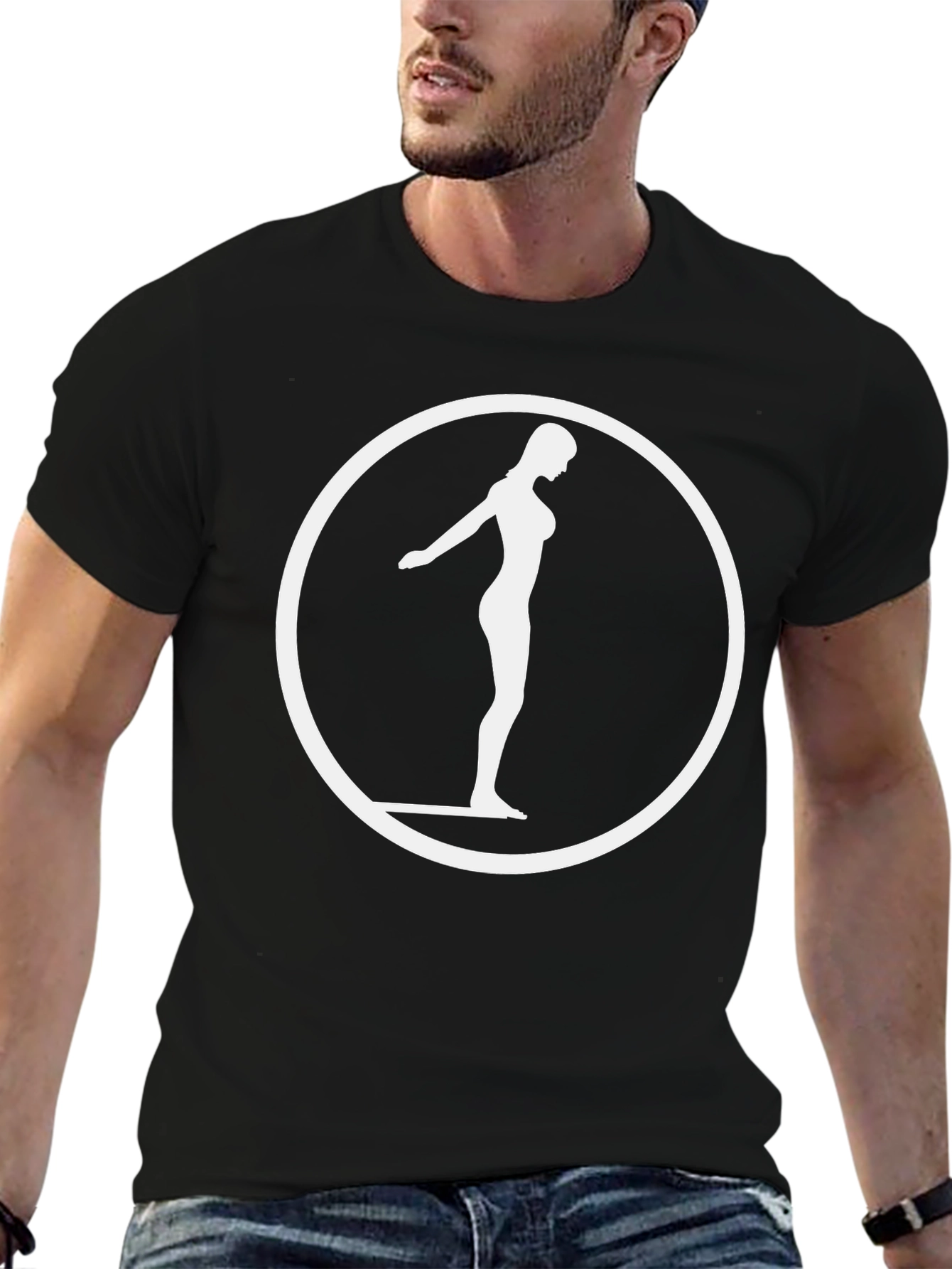 Silhouette Woman T-Shirt - Black